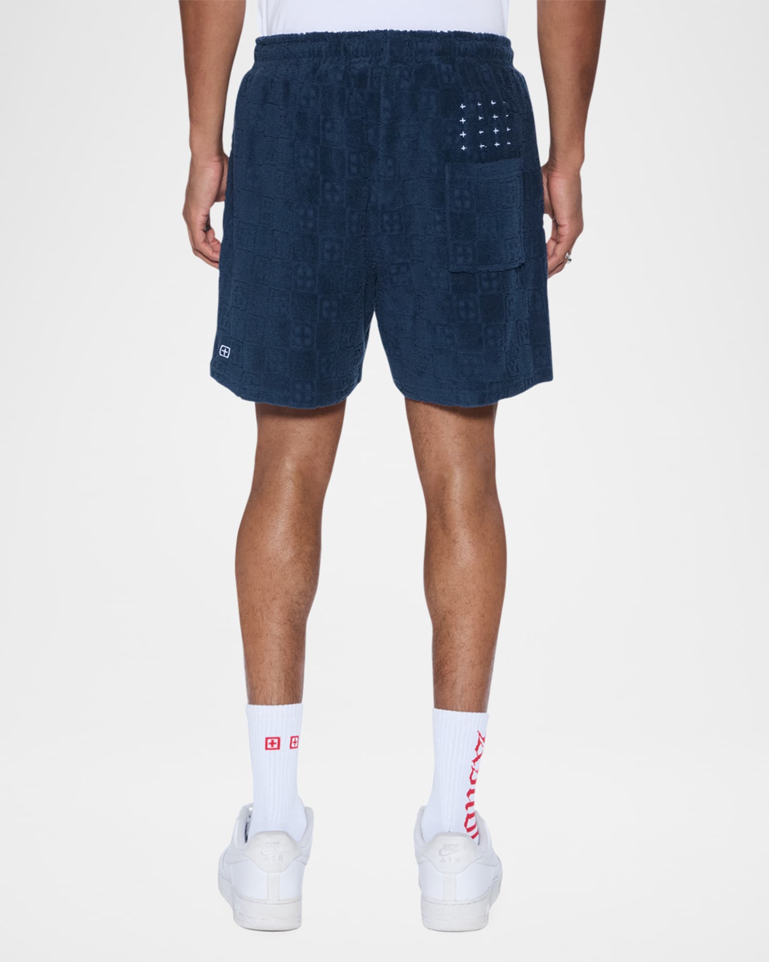 Ksubi Men's Terry Jacquard Drawstring Lounge Shorts | Neiman