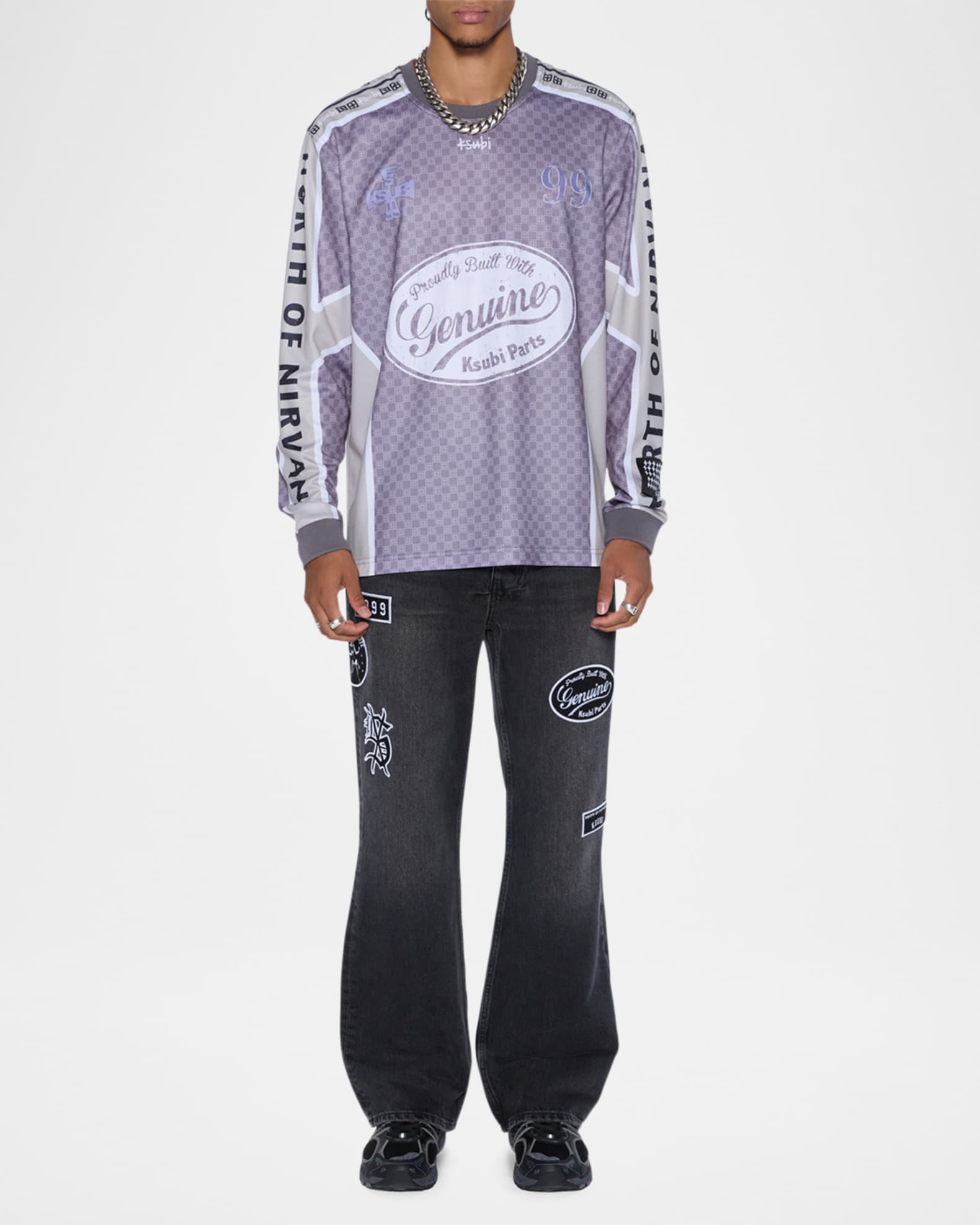 Men's Garage Moto Jersey Long-Sleeve T-Shirt 1