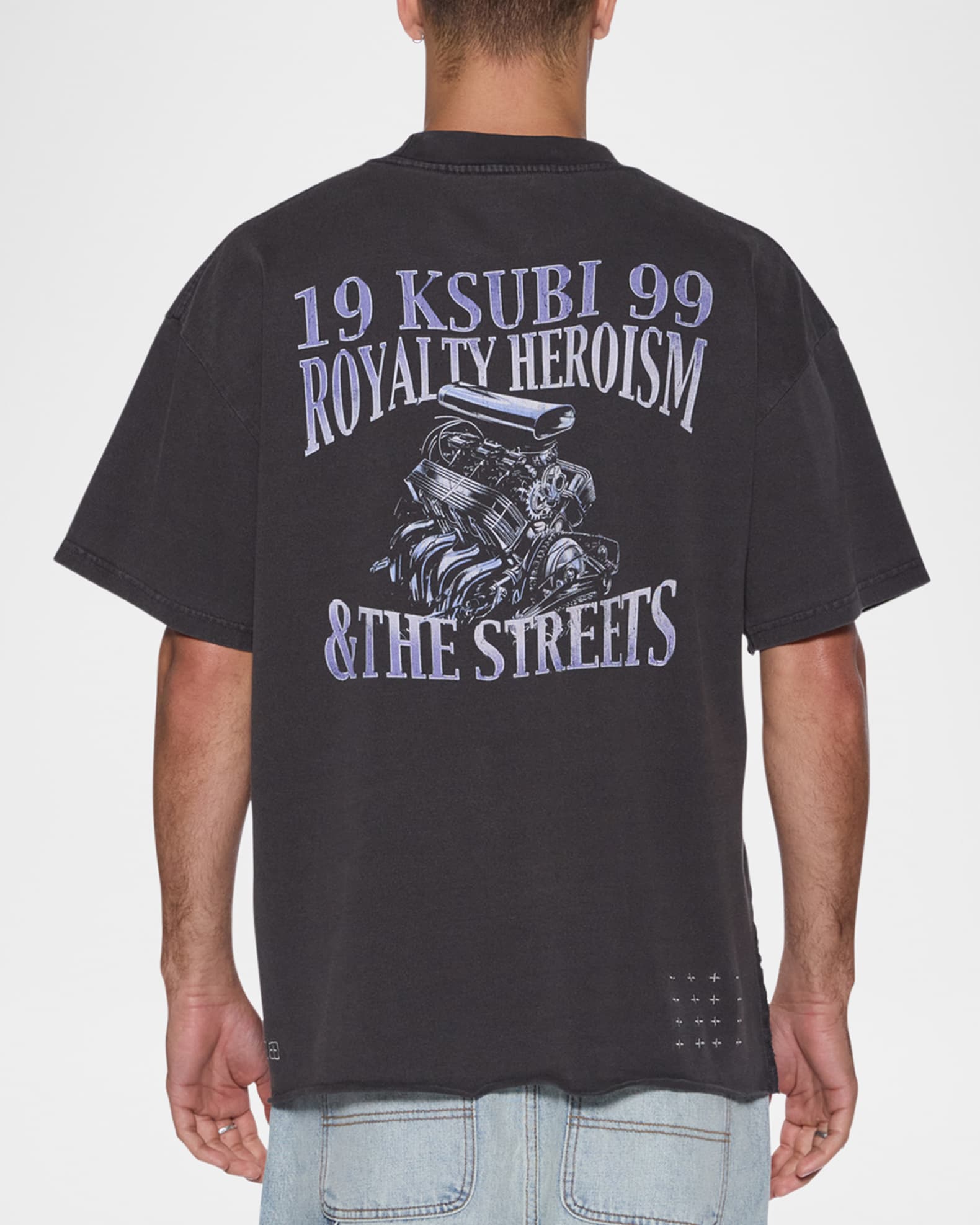 【関税込み】Ksubi ブラック Electric Ekcess Tシャツ Ksubi Black Electric Ekcess T-shirt Ksubi