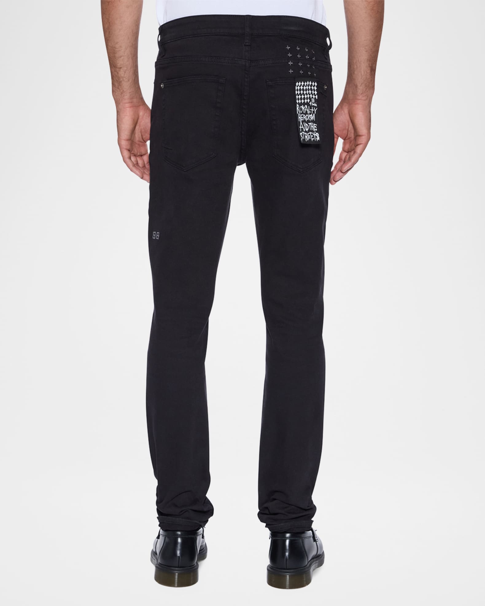 Men's Van Winkle Jasper Black Arch Skinny Jeans 1