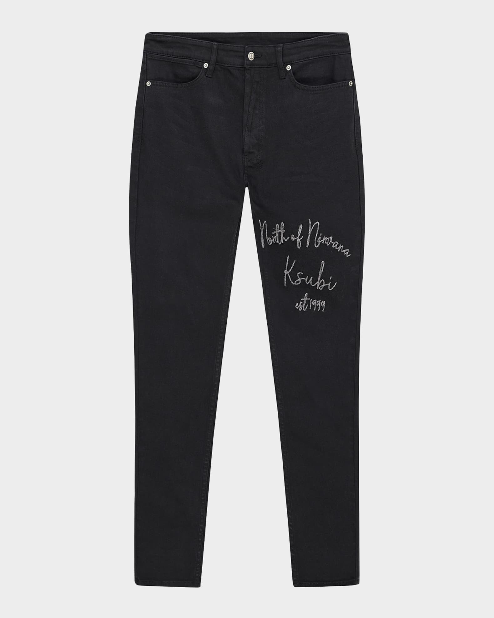 Men's Van Winkle Jasper Black Arch Skinny Jeans 0
