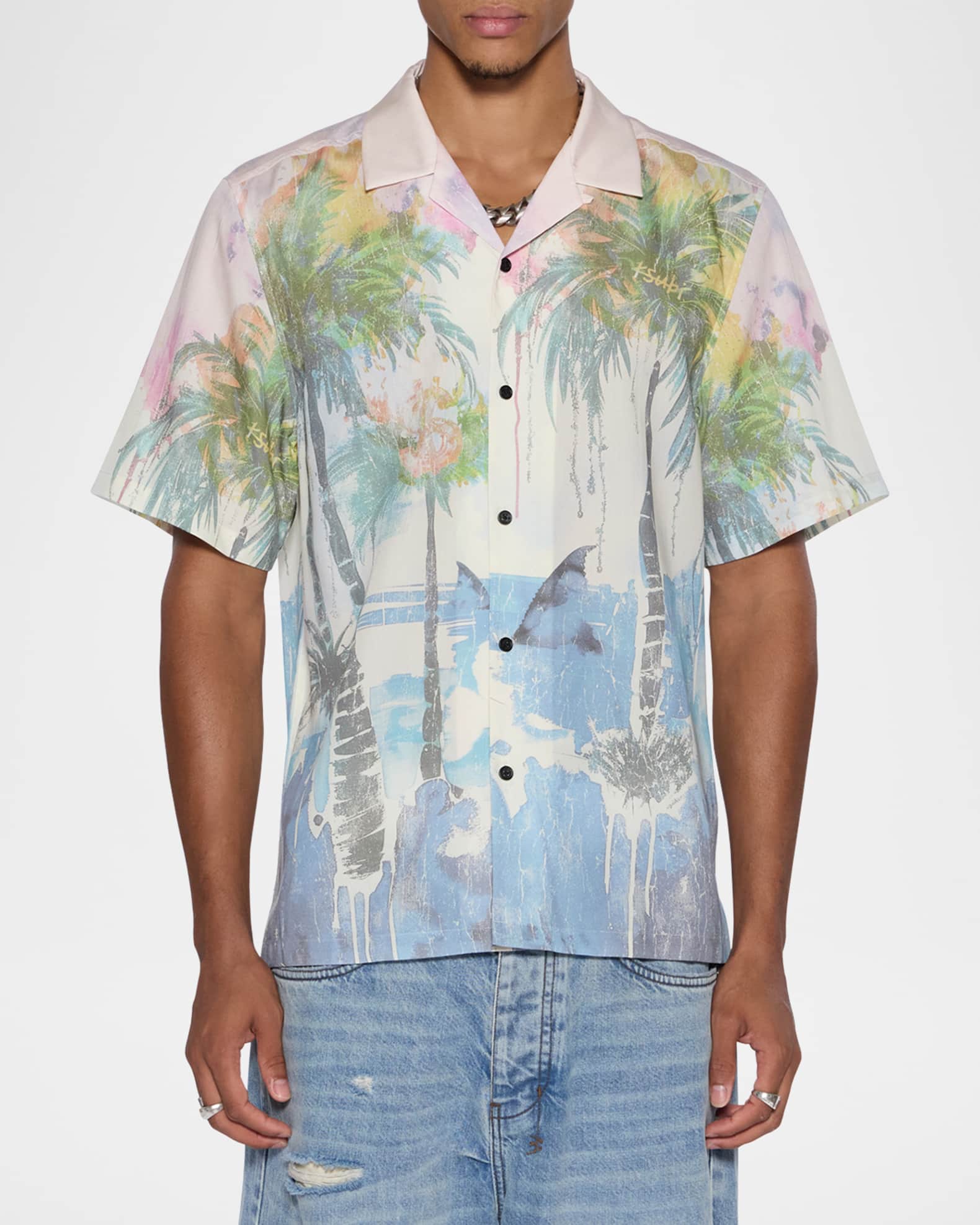 AUS発[Ksubi]♦SkriptResort半袖シャツ Buy Low Res Resort Ss Shirt Multi | KSUBI | Ksubi ++