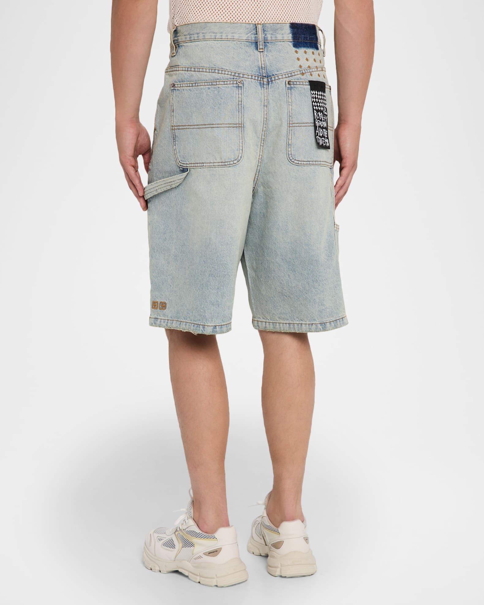 Ksubi Men's Maxx Operator Wide-Leg Carpenter Jean Shorts