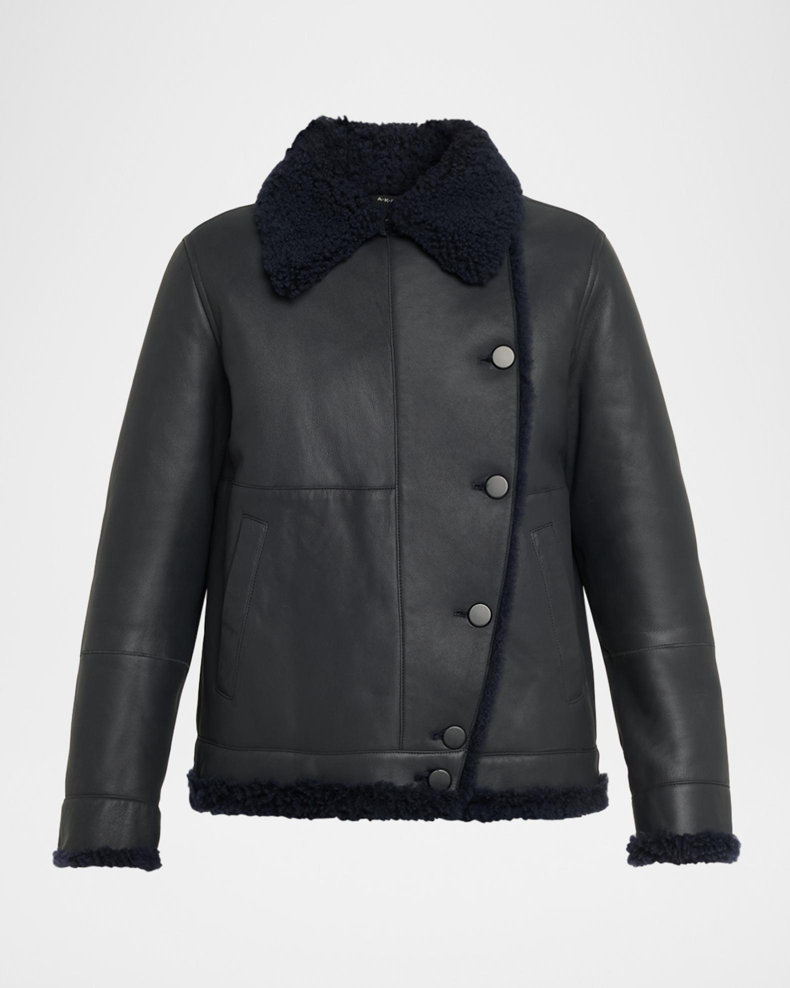 Akris Arno Lamb Shearling Jacket | Neiman Marcus