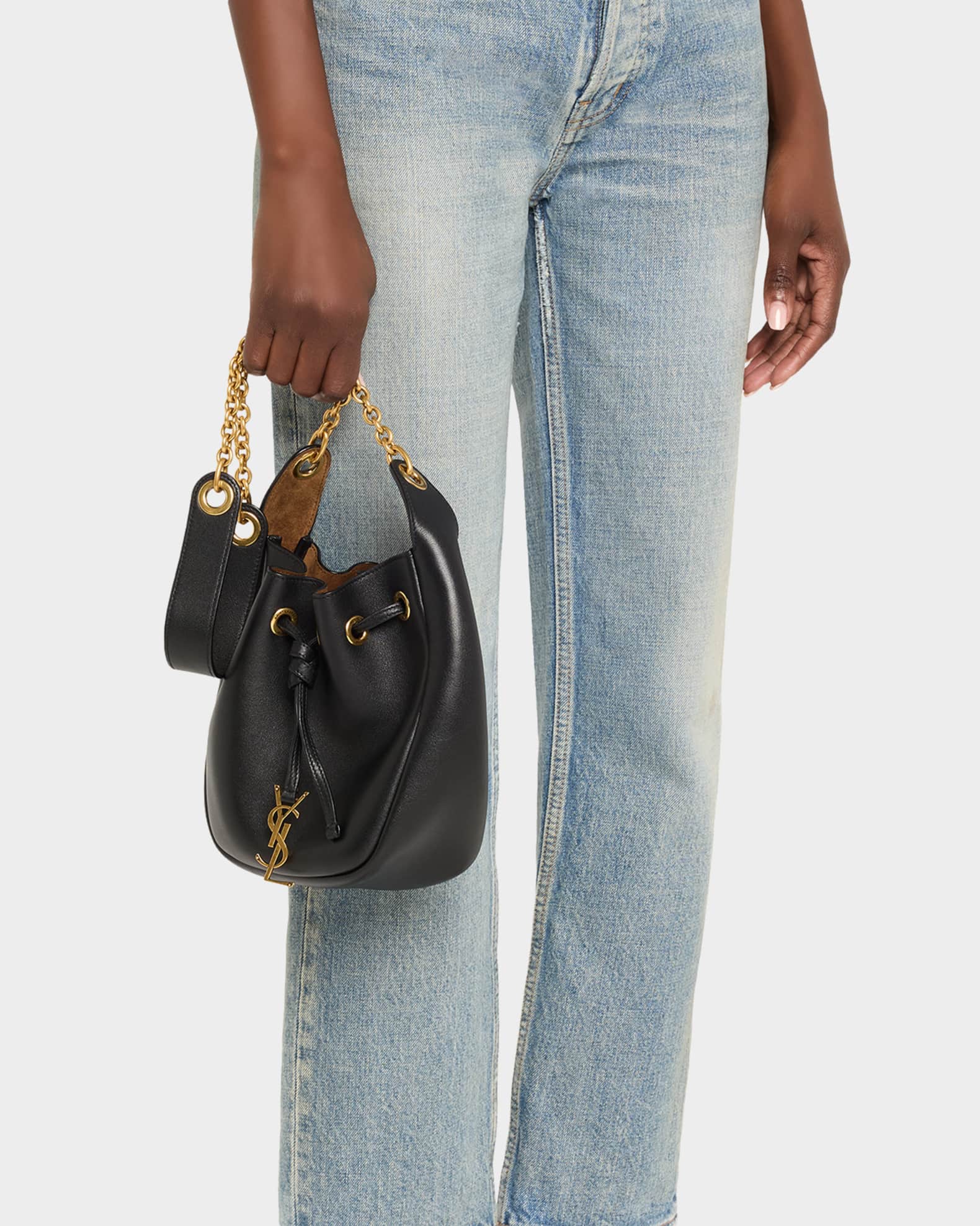 【SAINT LAURENT】bucket bag CASSANDRE レザー バケットバッグ CASSANDRE bucket bag in lambskin | Saint Laurent | YSL US