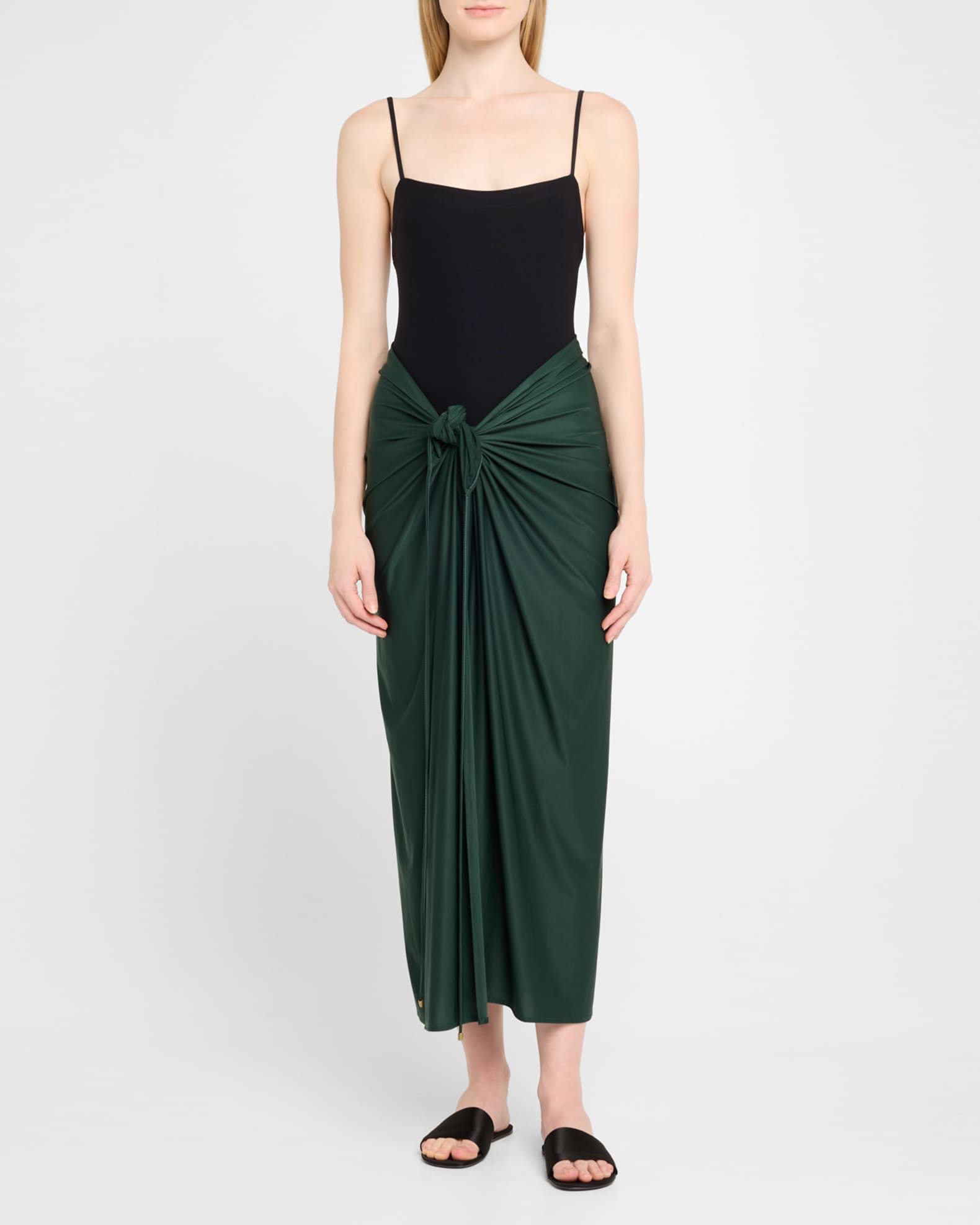 Knot Touch Sarong Coverup 1