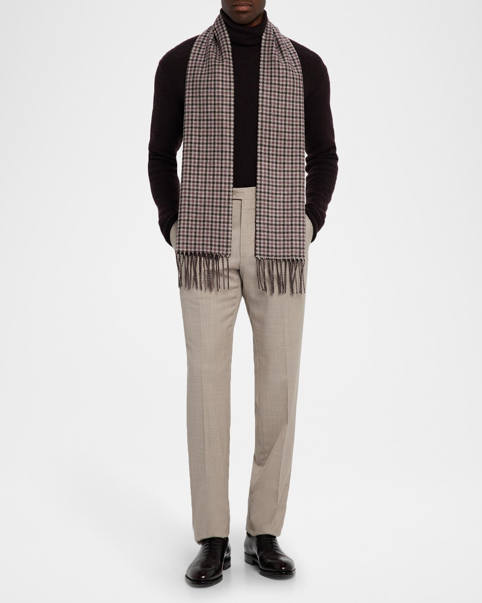 PIACENZA 1733 Men's Iperico Windowpane to Gingham Silk and