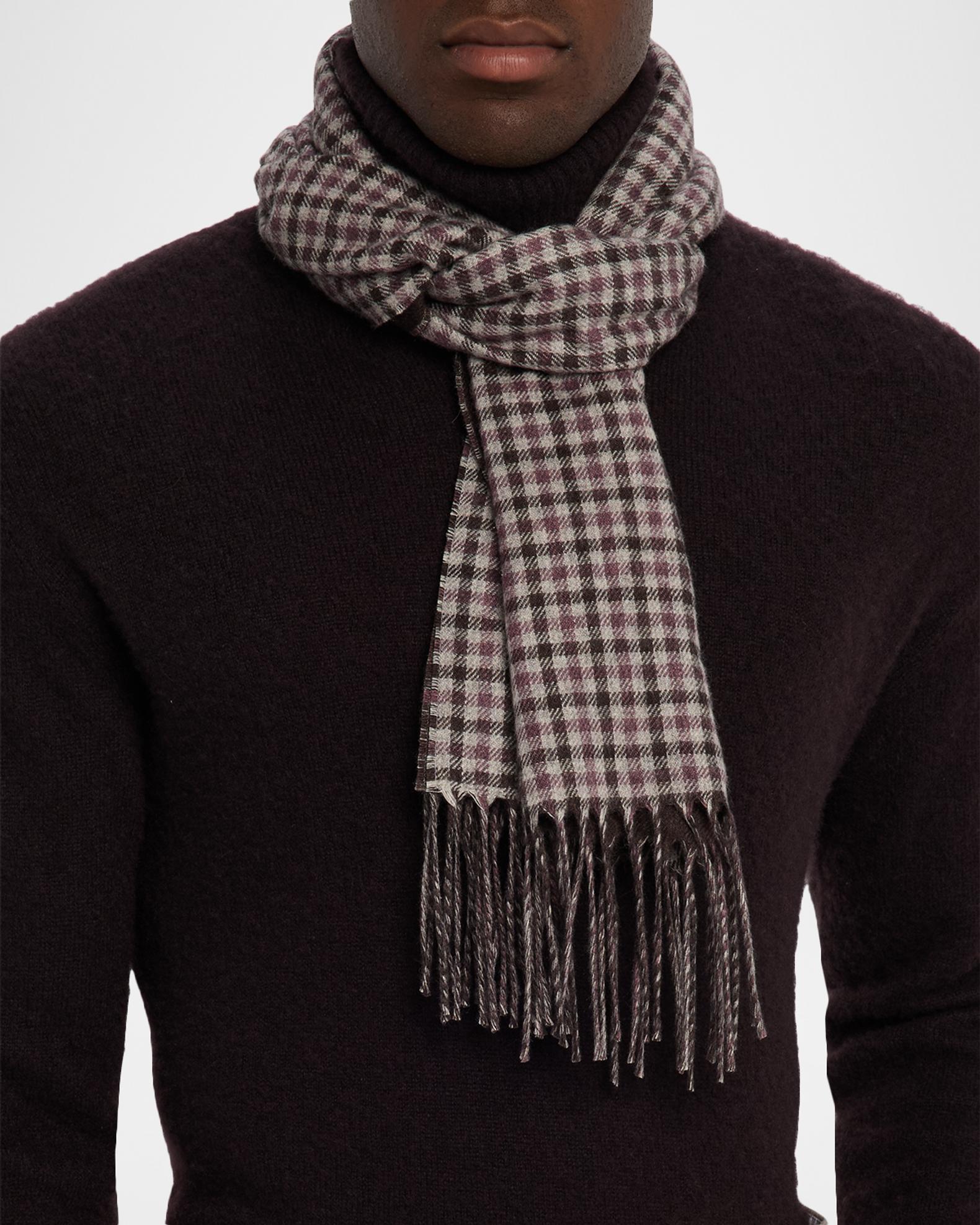 PIACENZA 1733 Men's Iperico Windowpane to Gingham Silk and