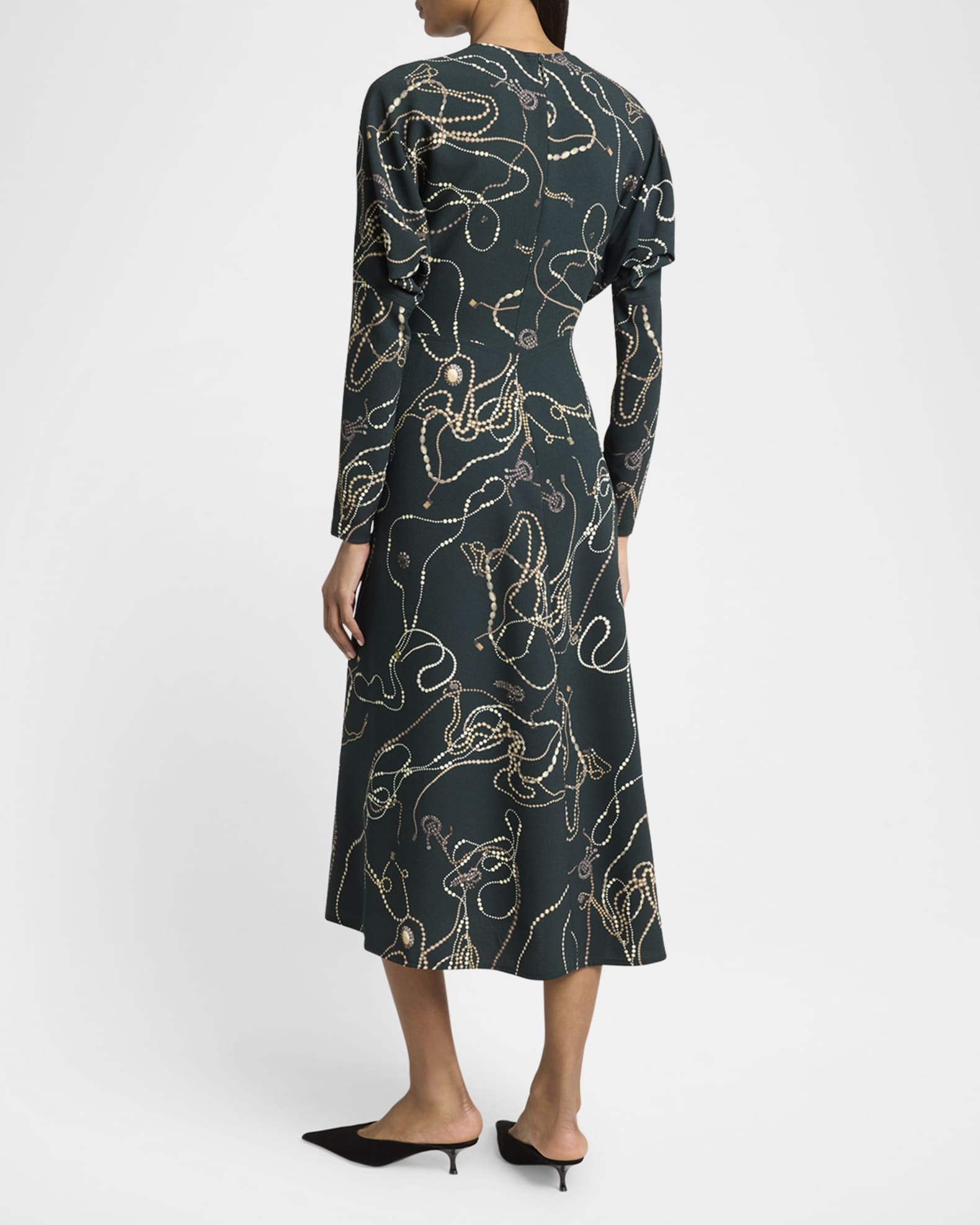 オールインワン・サロペット Victoria Beckham Dolman Midi Dress Dolman Midi Dress In Sapphire Blue – Victoria Beckham Inc