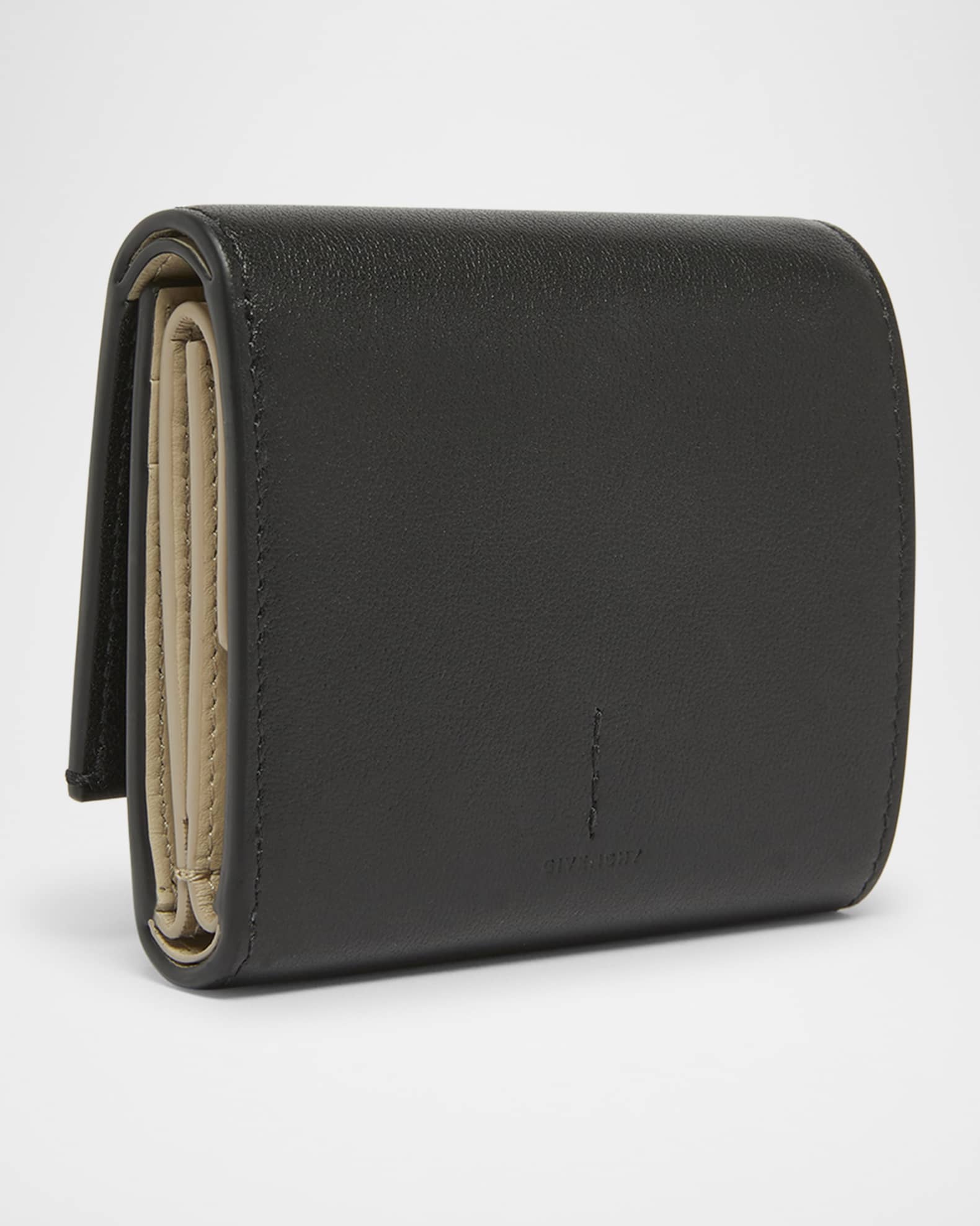 Givenchy Day Trifold Snap Wallet in Shiny Leather | Neiman
