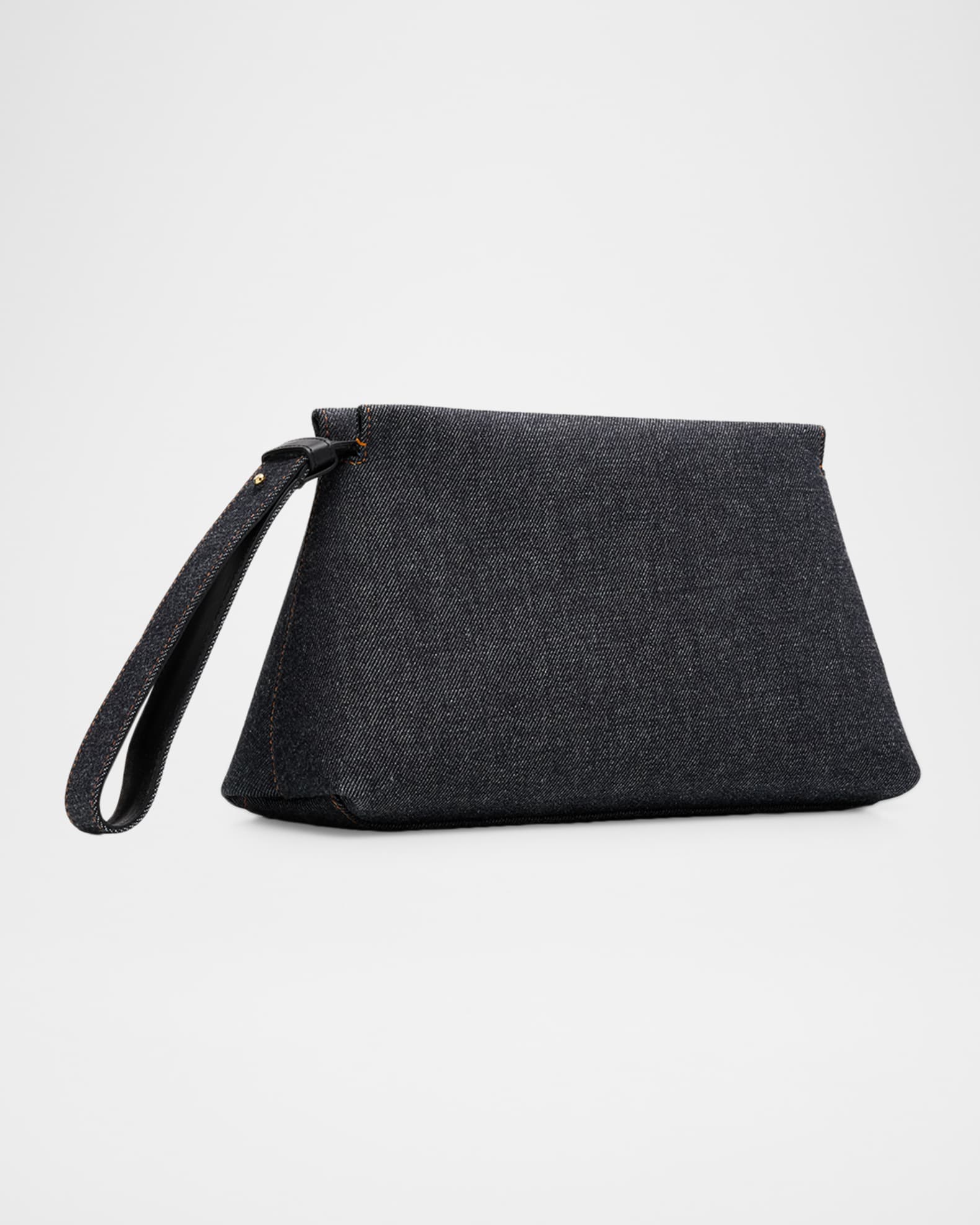 NEW MANUAL DENIM BAG 巾着　ポーチ　ノンウォッシュデニム Givenchy Day Cotton Denim Pouch Bag | Neiman Marcus