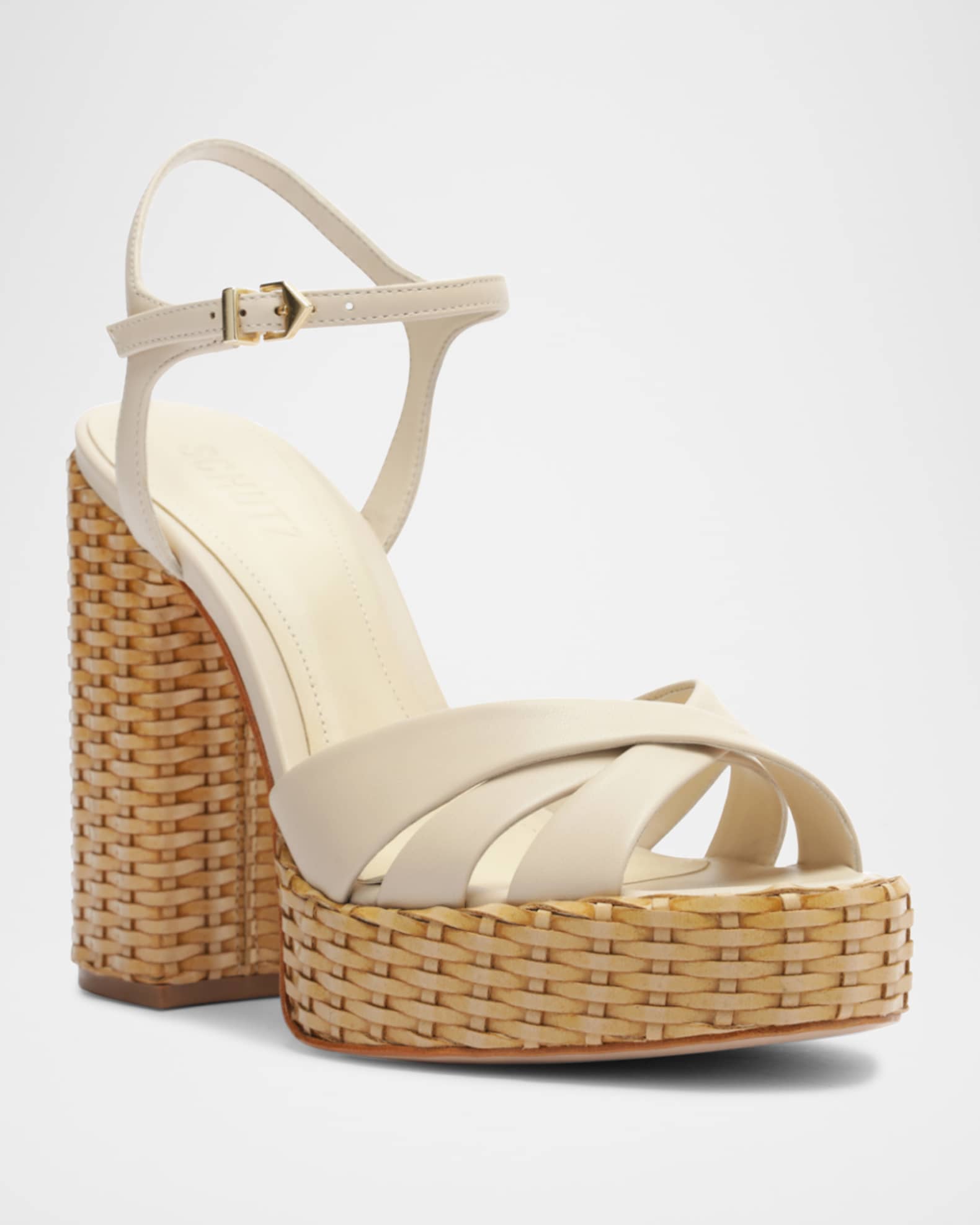 Keefa Woven-Heel Platform Sandals 1