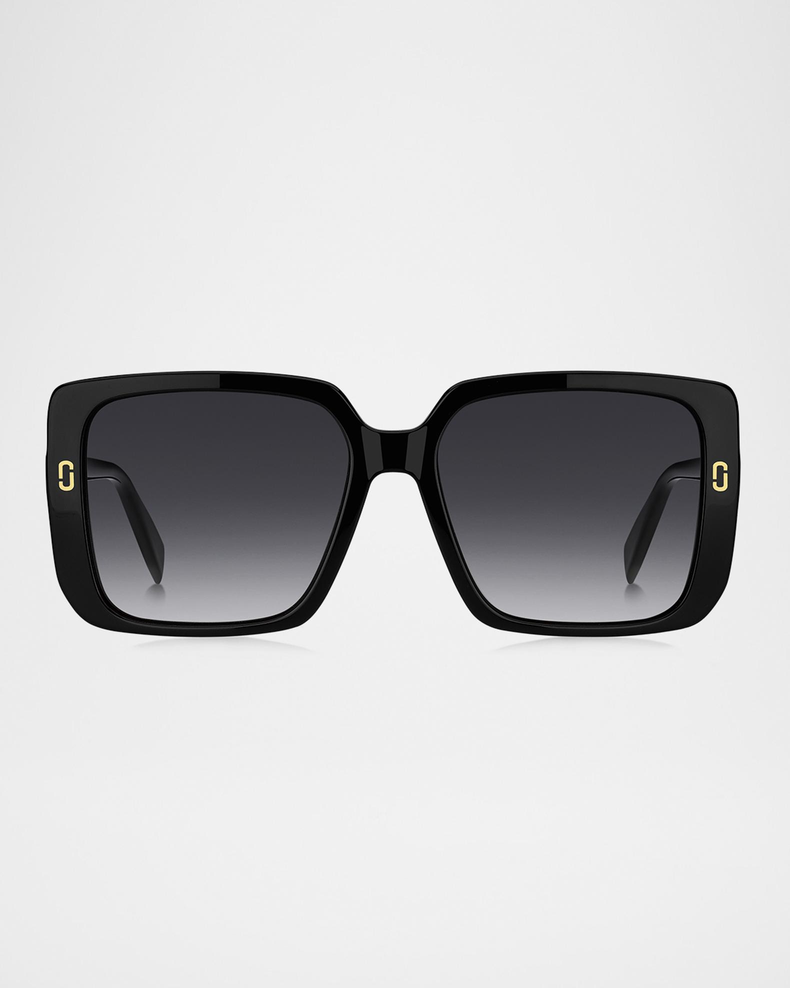 MIKOH JFK Oversized Square Sunglasses in Night Black Acetate As Is Square Acetate Sunglasses | Oswald - zenottic – ZENOTTIC Eyewear main image 3