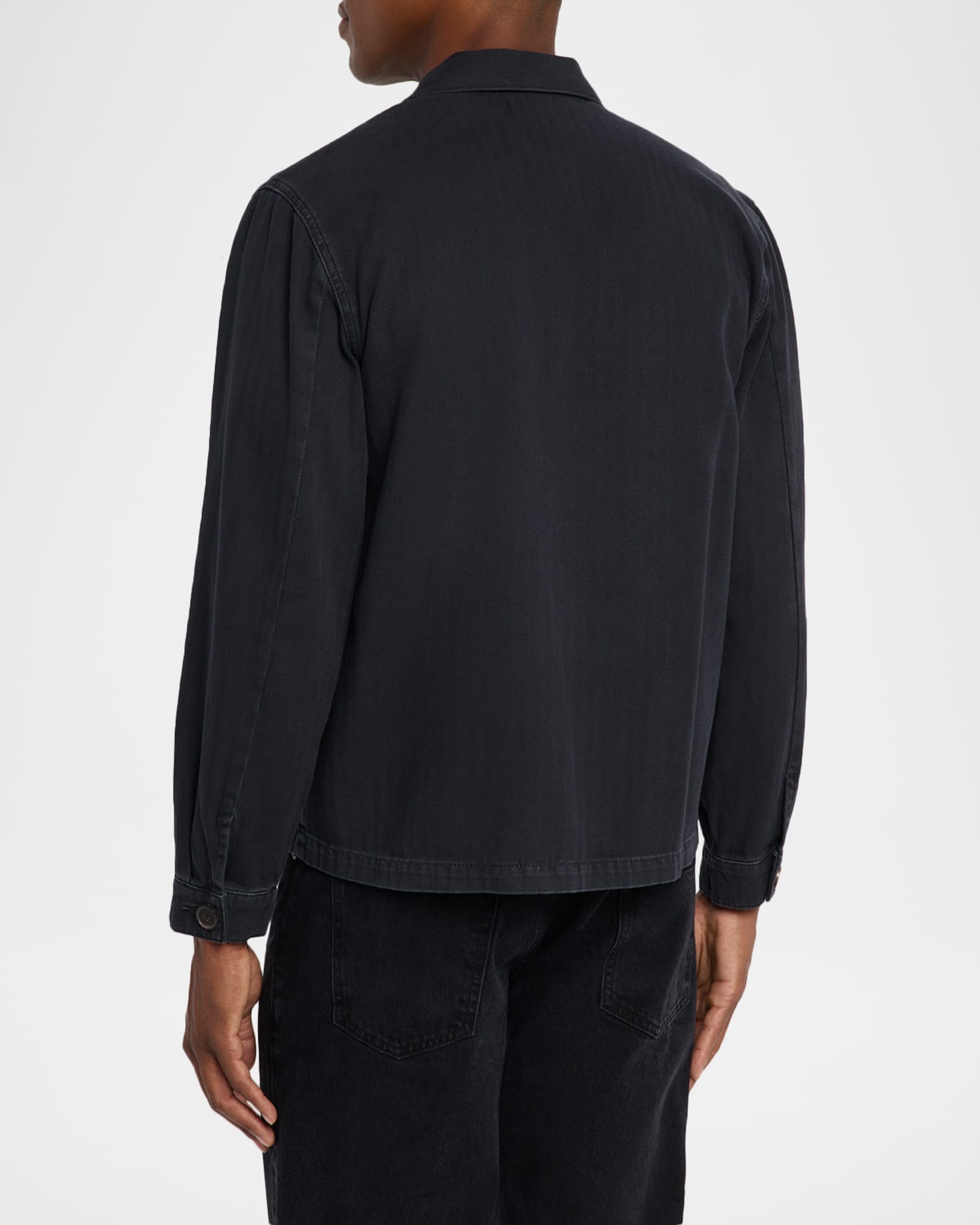 FRAME Men's Cotton Herringbone Jacket | Neiman Marcus