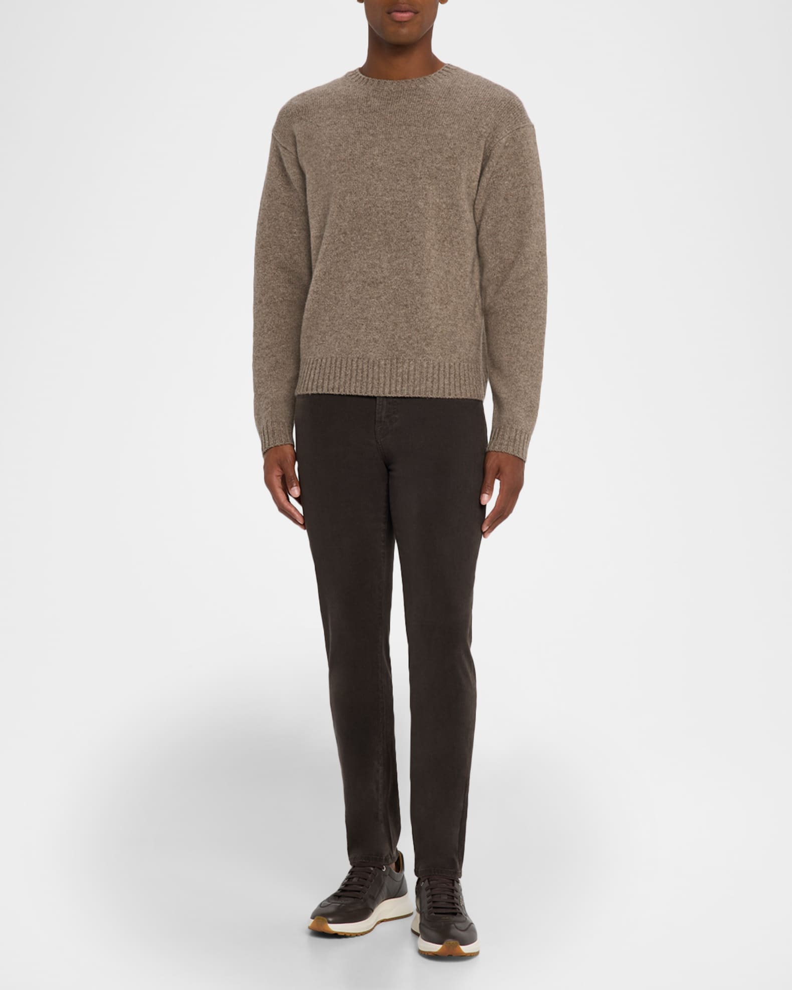 FRAME Men's Yak Wool Knit Crewneck Sweater Neiman Marcus