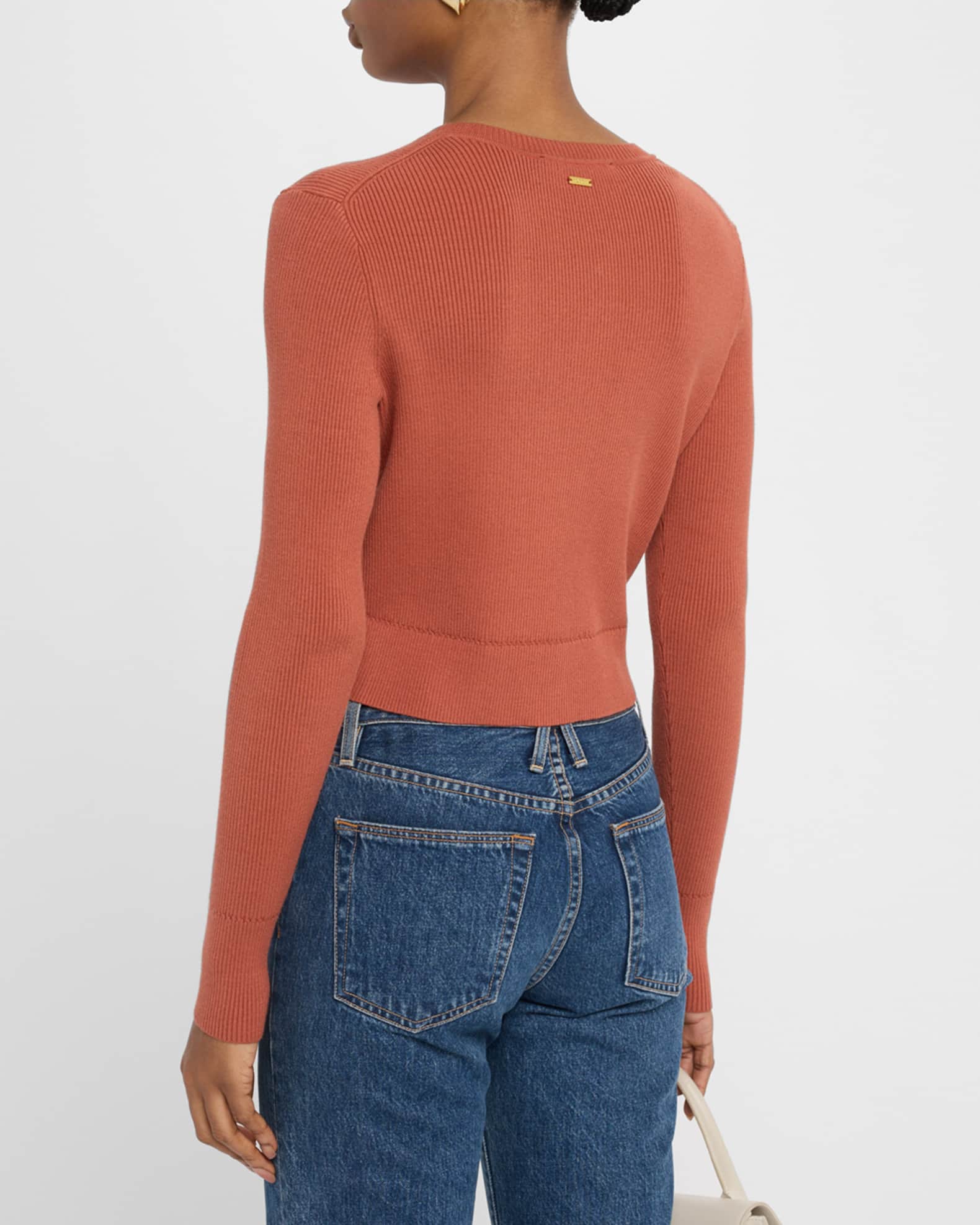 Toccin Zoe Classic Cropped Cardigan | Neiman Marcus