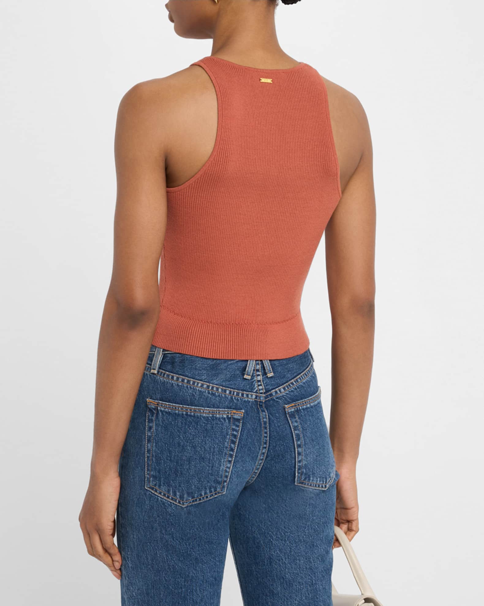Avery Ribbed Racerback Tank main image 1