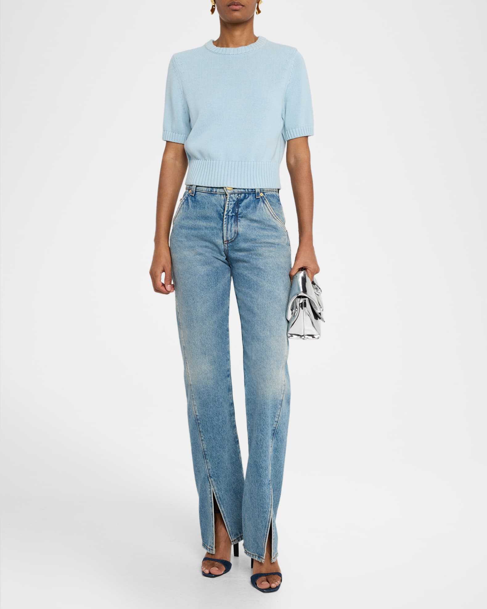 Elsie Short-Sleeve Sweater 1