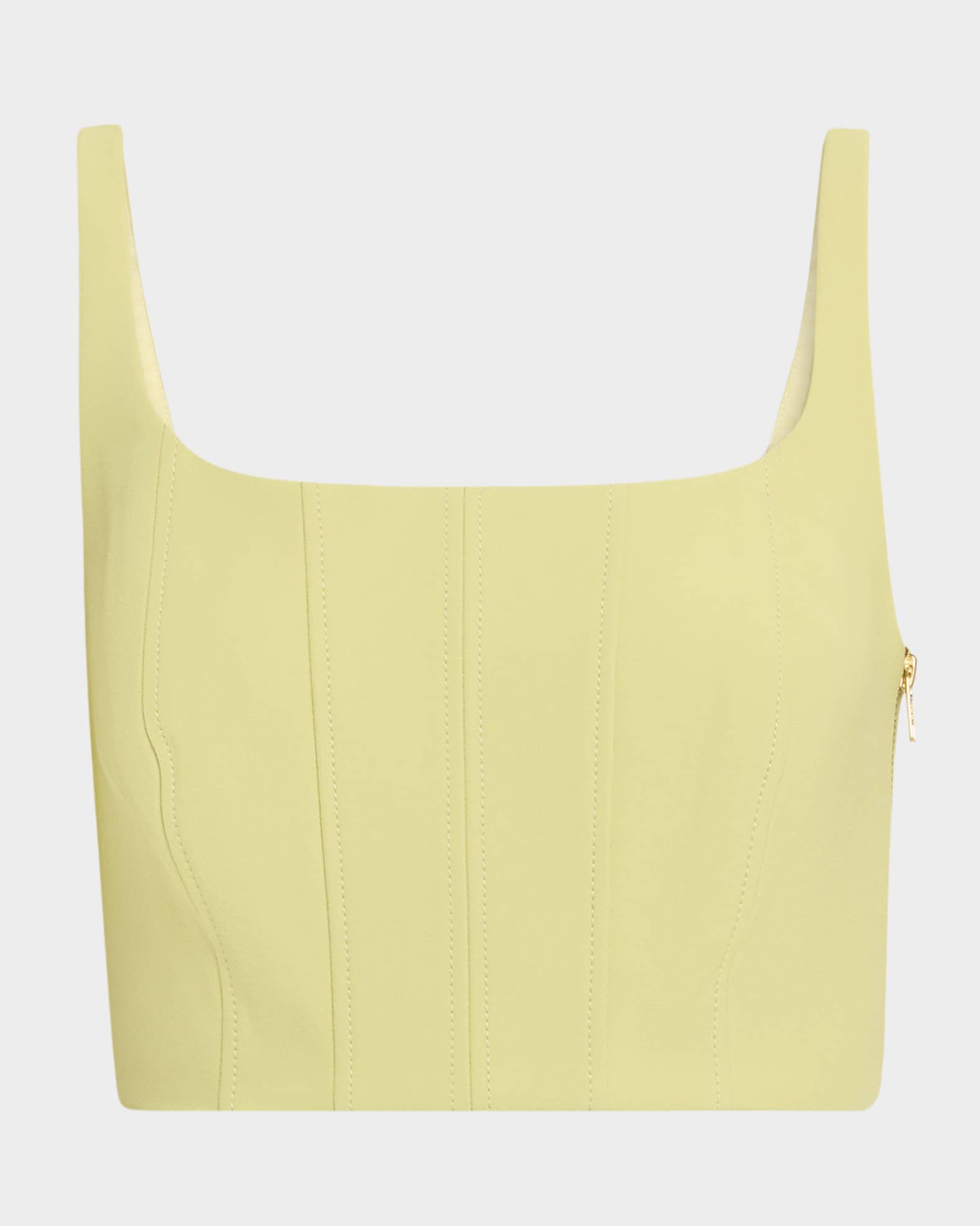 Rhea Cropped Corset Tank 0