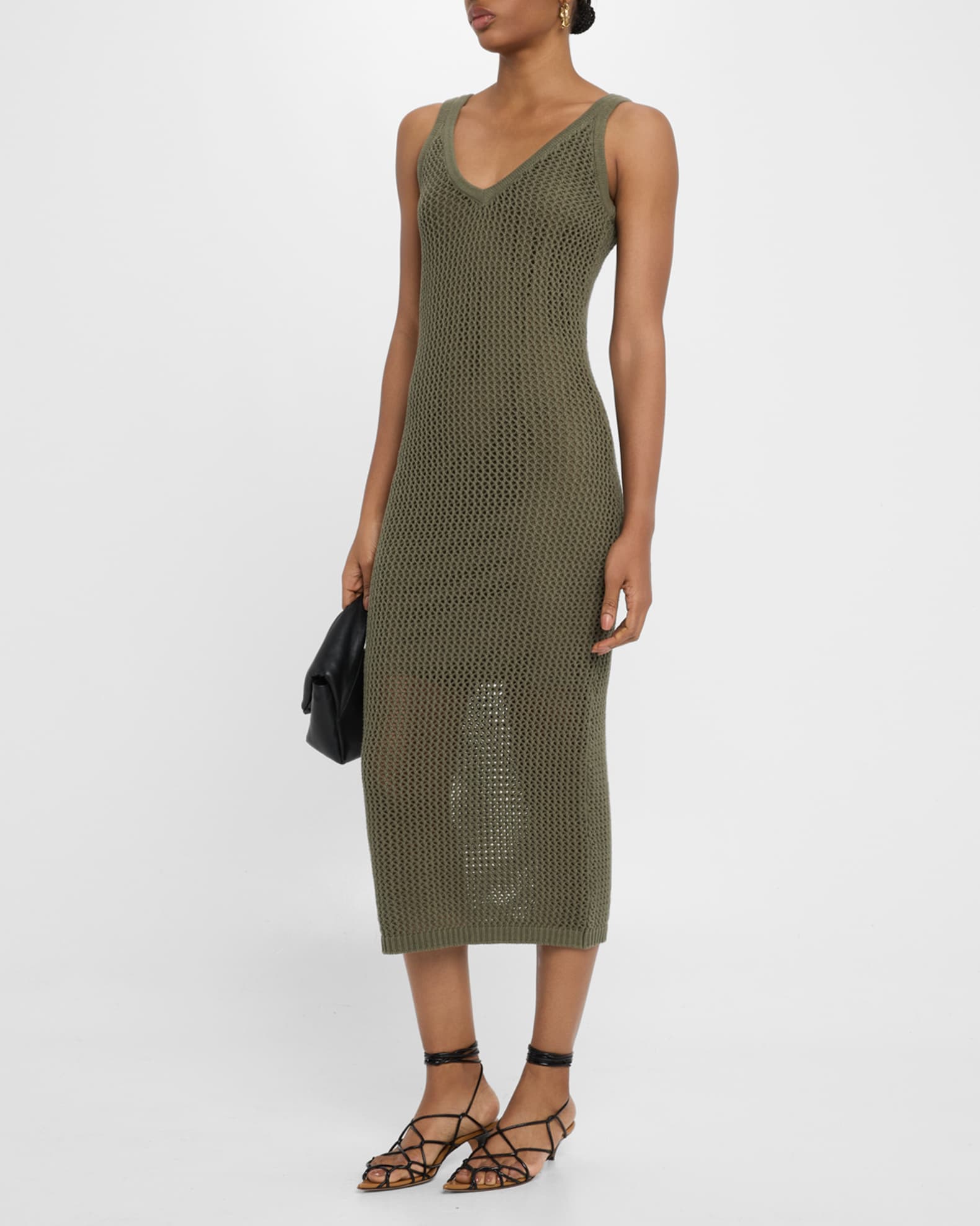 Kayla Crochet Tank Midi Dress 1