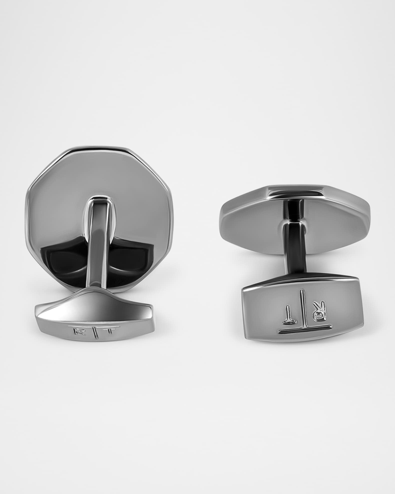 Men's Gunmetal Mother-Of-Pearl Cufflinks 1