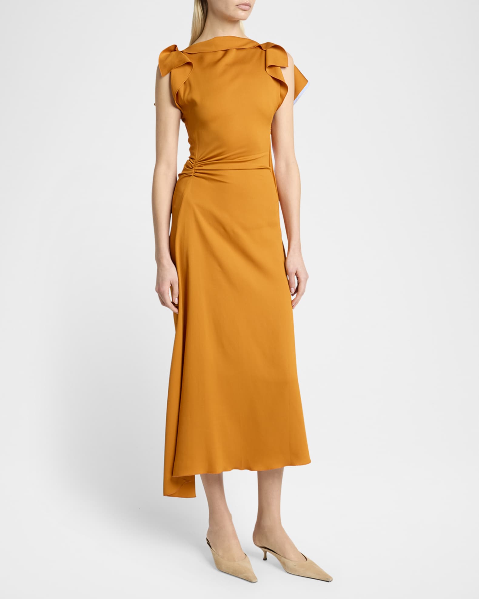 ワンピース VICTORIA BECKHAM DRAPED MIDI DRESS Victoria Beckham Draped Midi Dress | italist