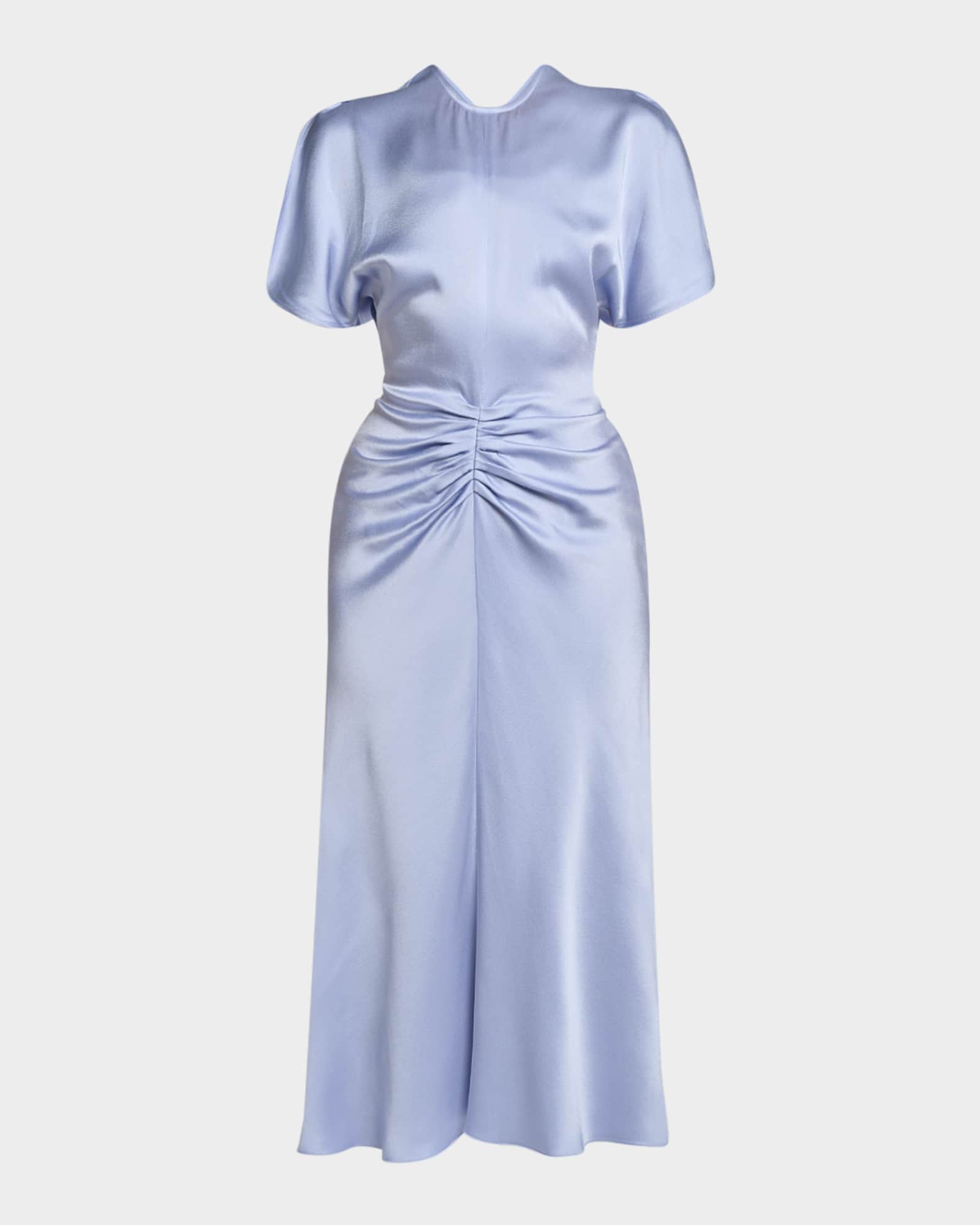 Victoria Beckham Gathered Waist Midi Dress | Neiman Marcus
