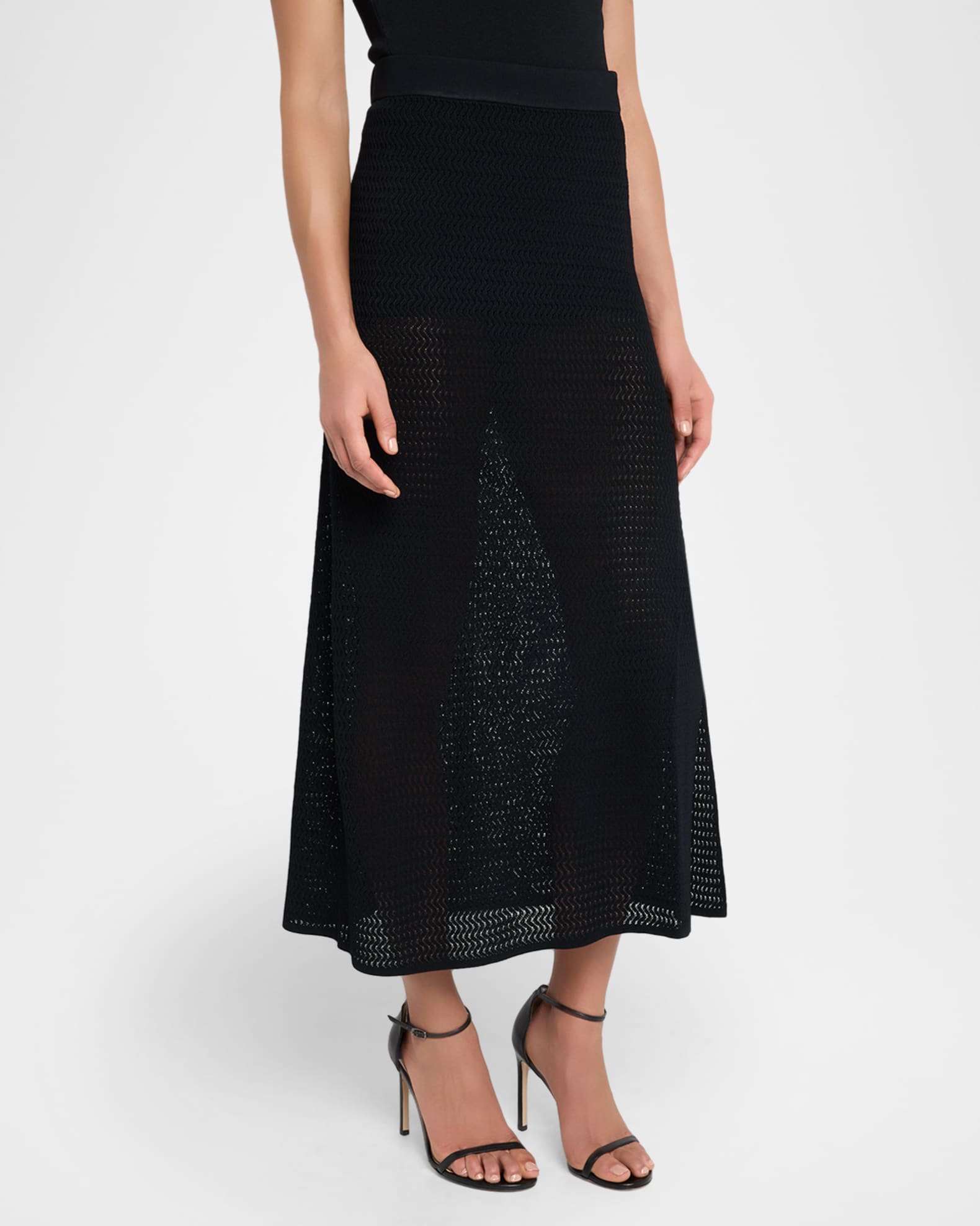 Victoria Beckham A-Line Midi Skirt | Neiman Marcus