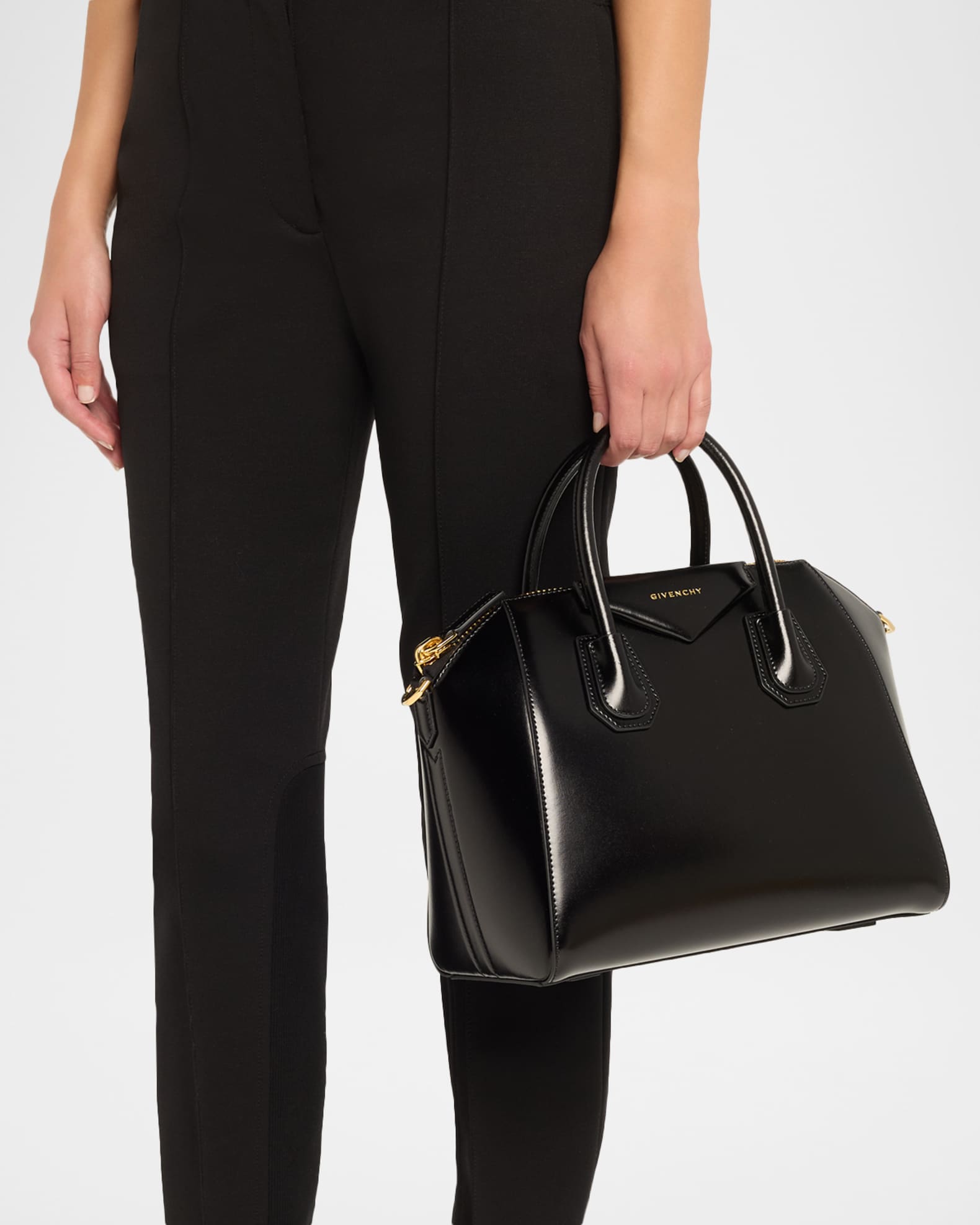 Antigona Small Top-Handle Bag in Box Leather 1