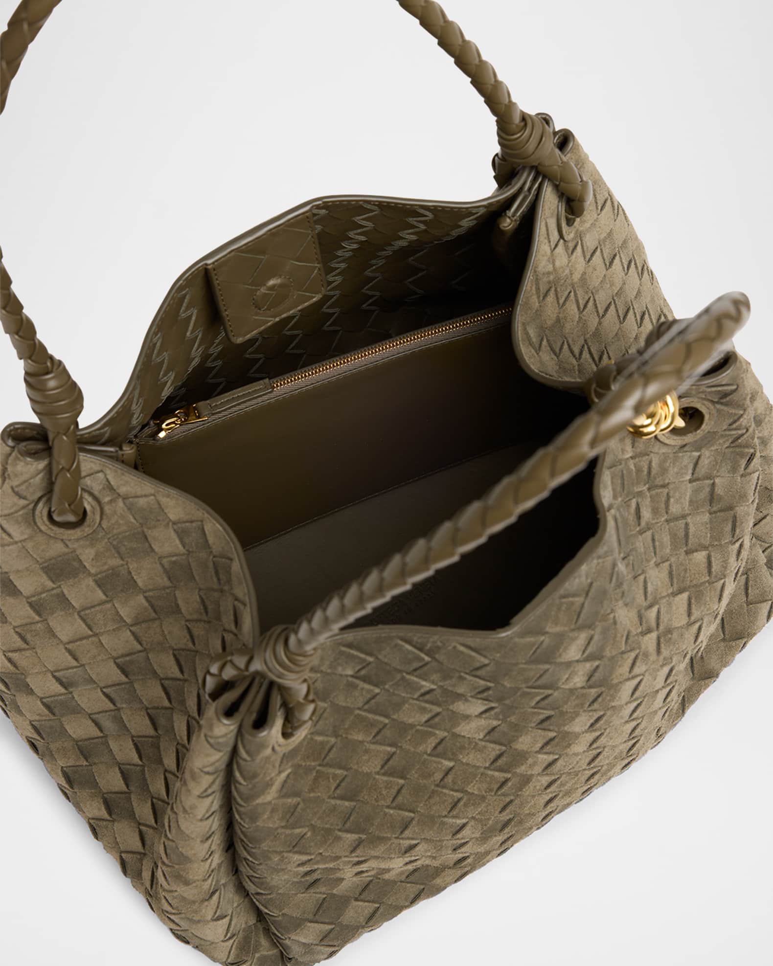 Bottega Veneta Large Parachute Suede Shoulder Bag | Neiman