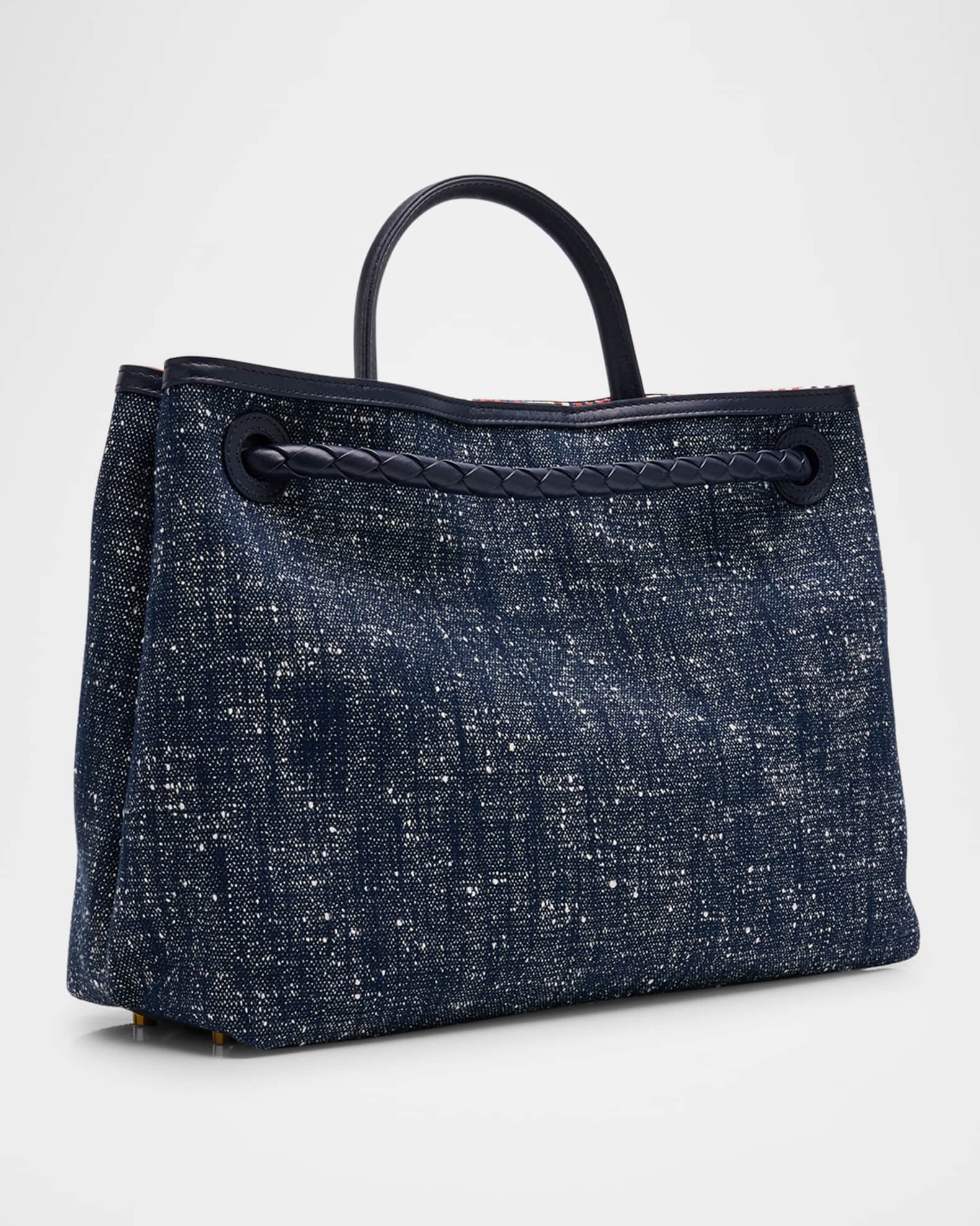 Bottega Veneta Andiamo Medium Boucle Denim Tote Bag | Neiman