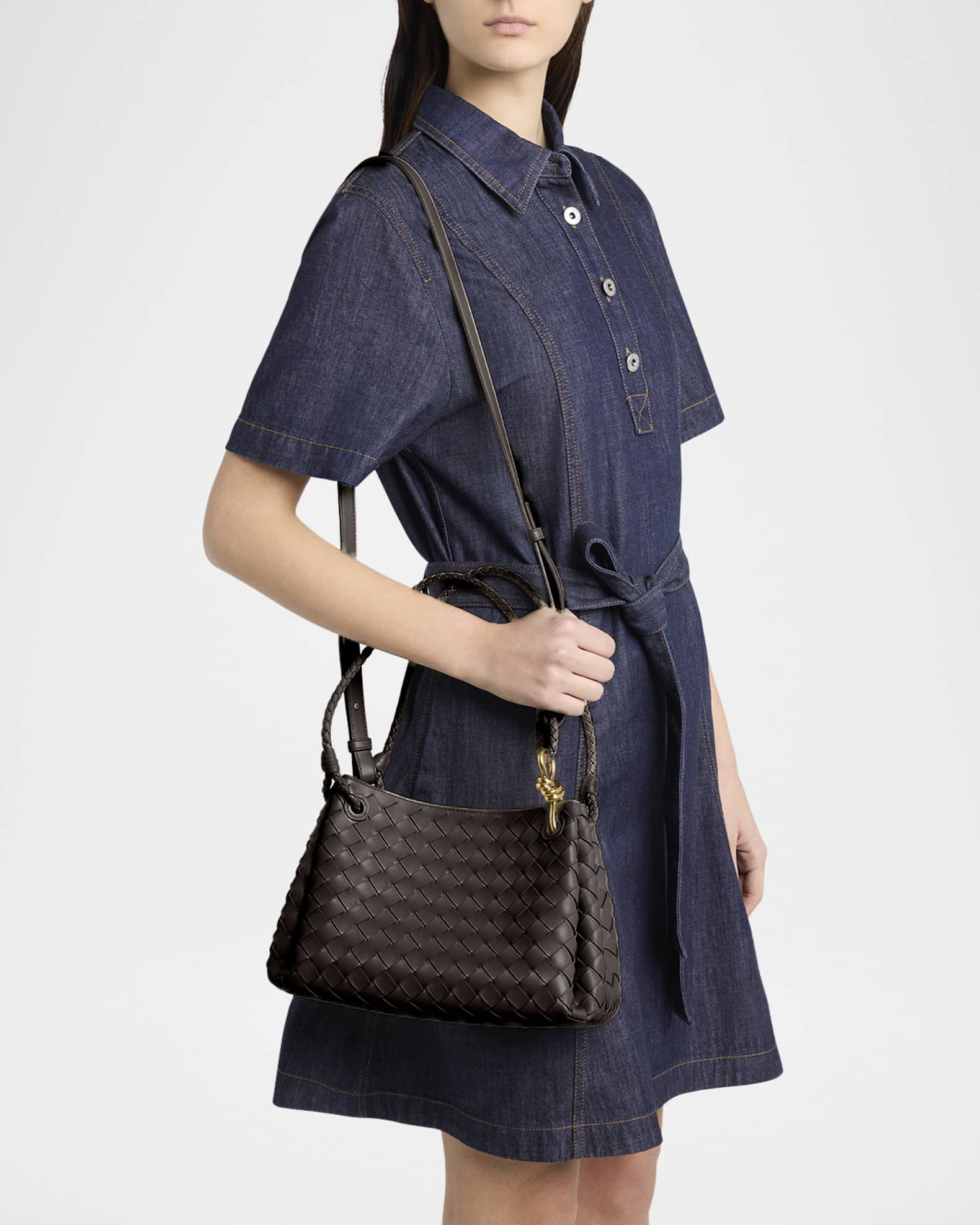 Parachute Medium Nappa Leather Shoulder Bag 1