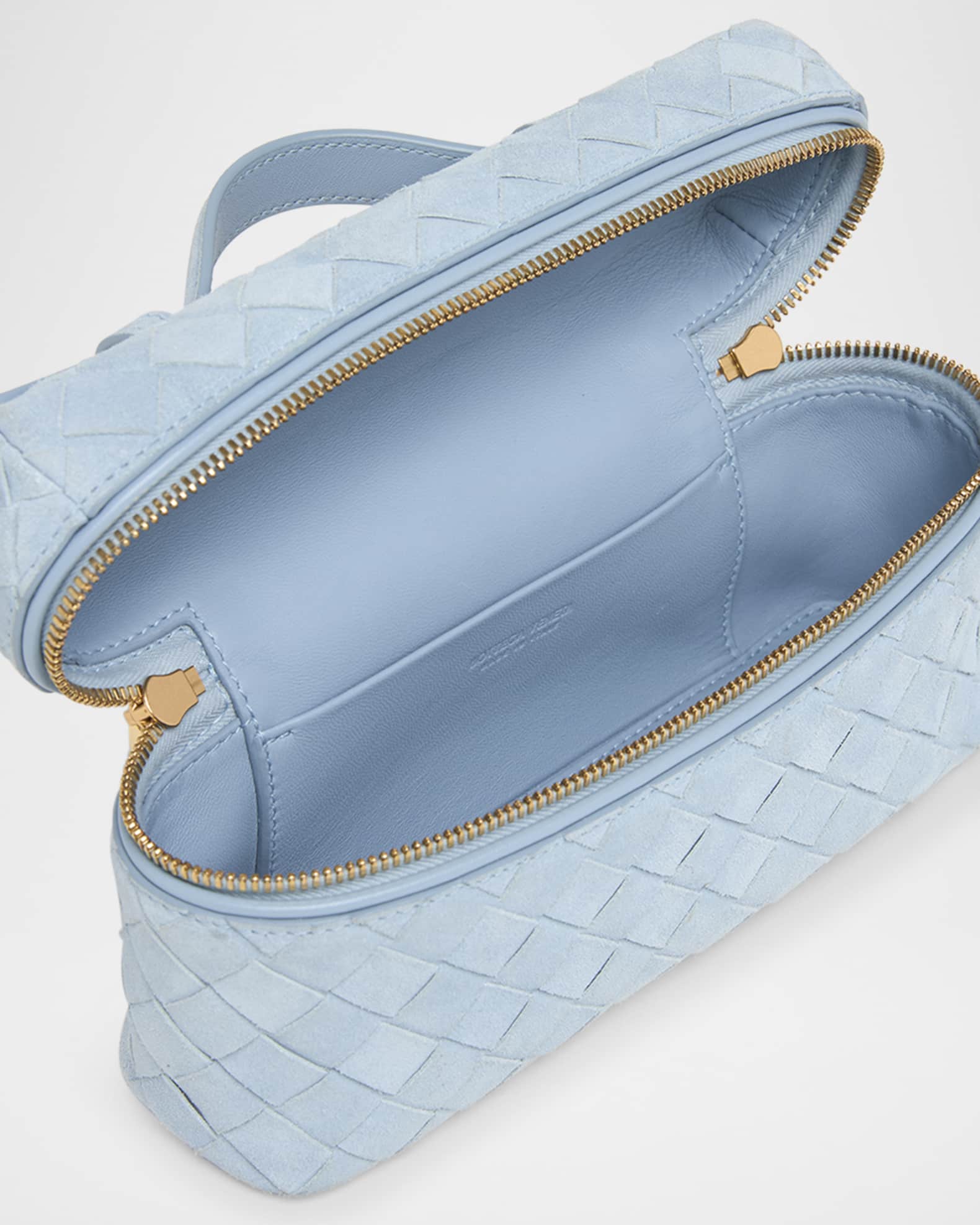 Bottega Veneta Bang Bang Vanity Intrecciato Suede Crossbody