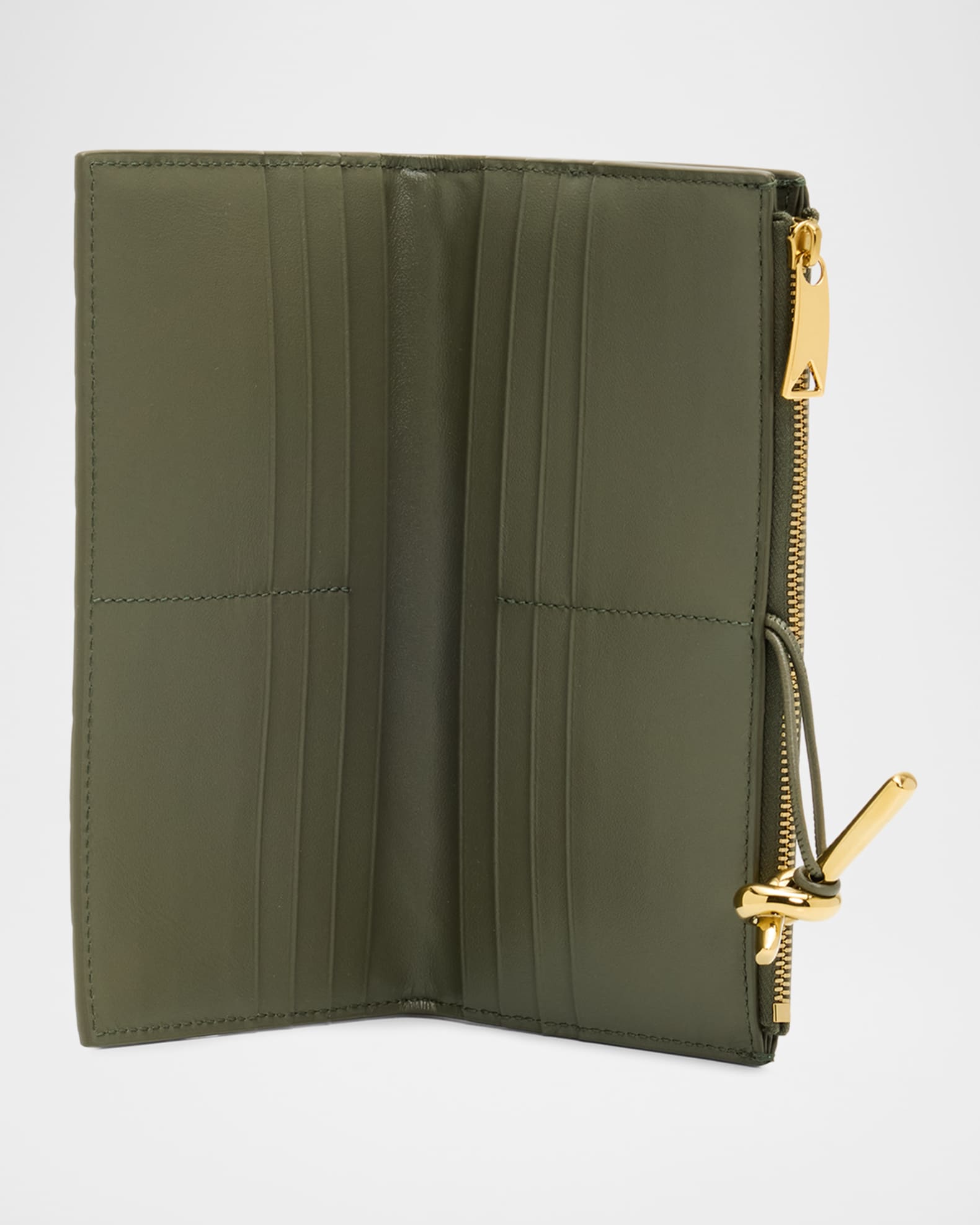 Bottega Veneta Andiamo Leather Long Wallet | Neiman Marcus