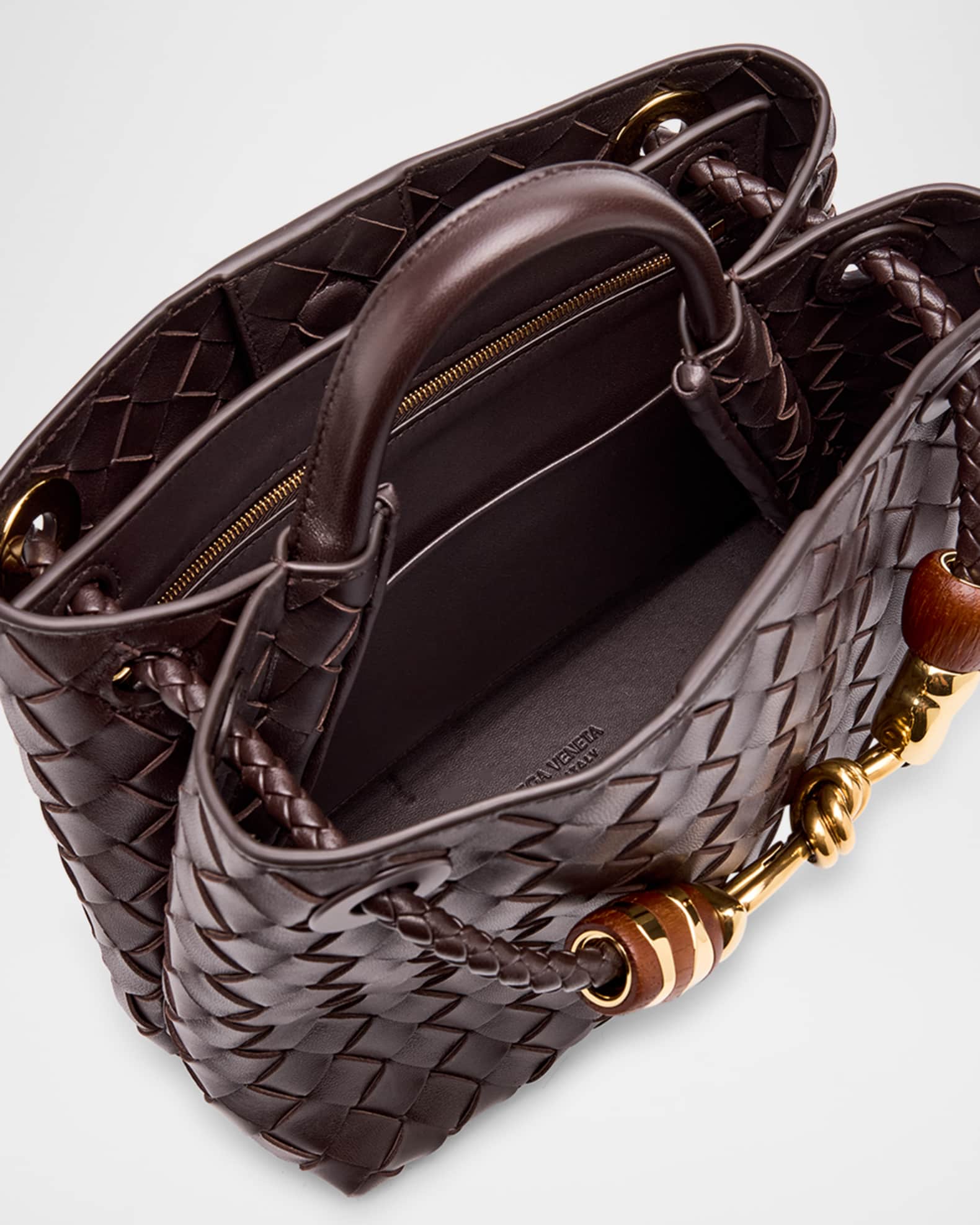 Bottega Veneta Andiamo Small Leather Top-handle Bag | Neiman