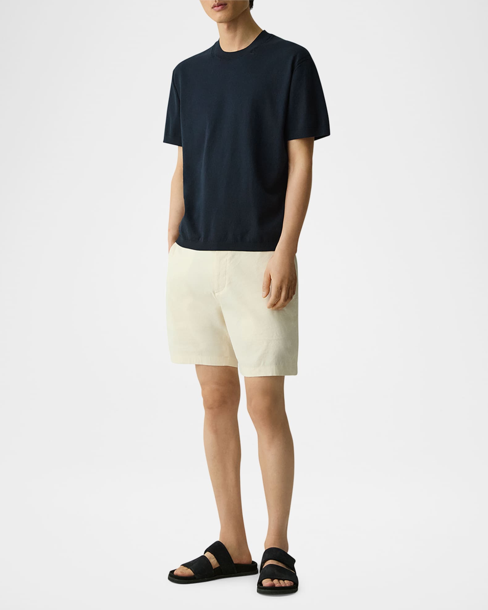 Men's Relaxed Short-Sleeve Crewneck Sweater 1