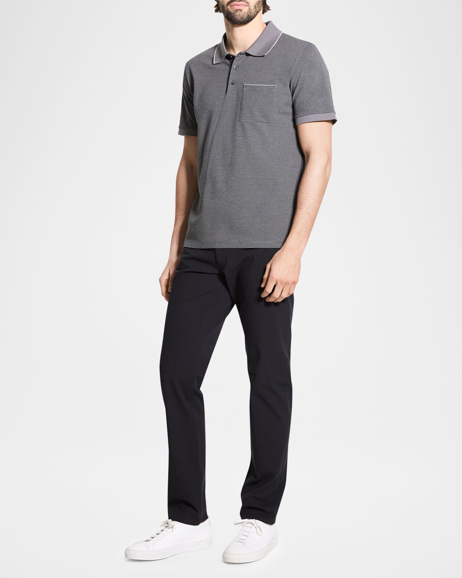 Men's Birdseye Pique Pocket Polo Shirt 1