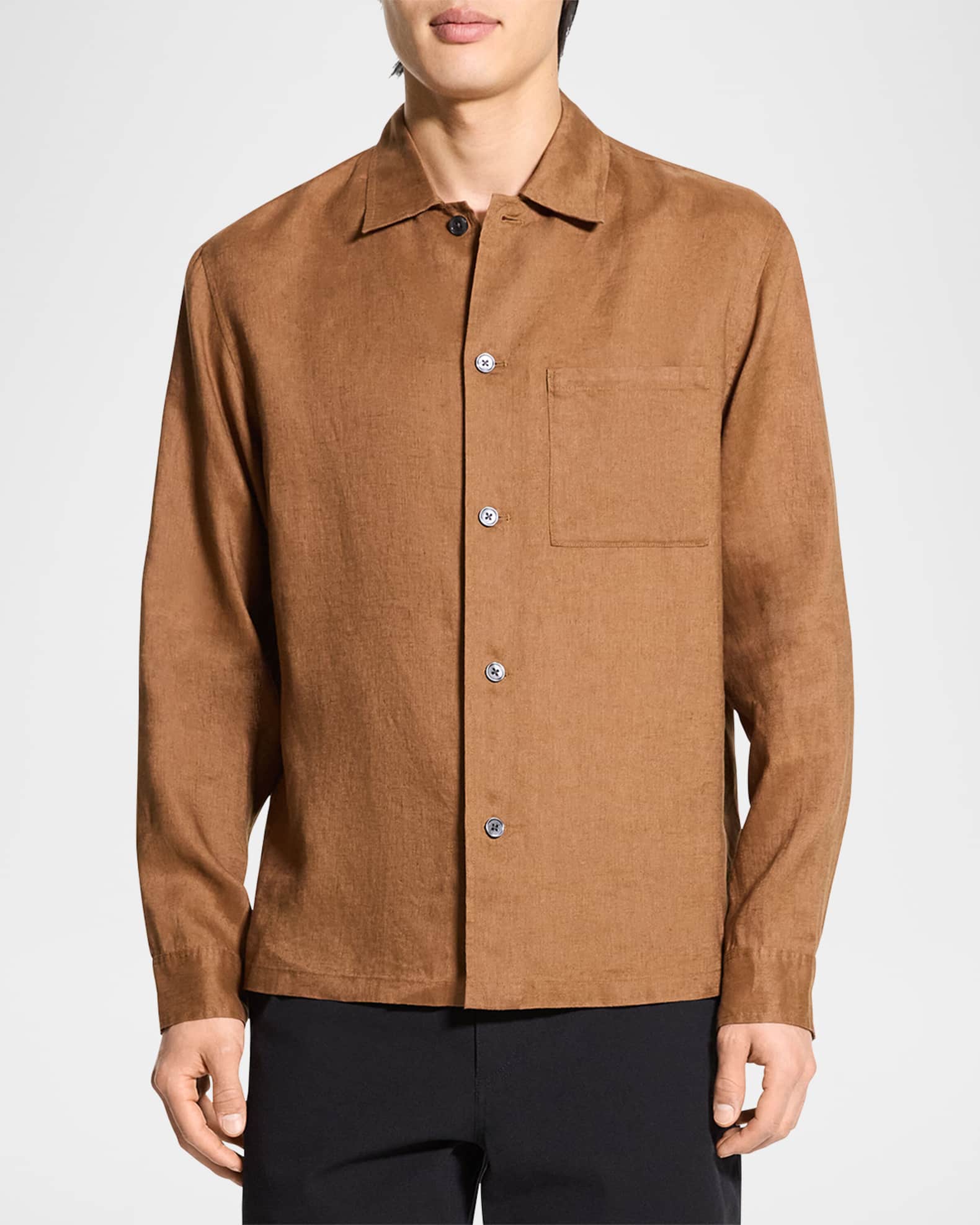 新品　Theory Lightweight Wool Pocket Shirt THEORY Wool shirt | NET-A-PORTER