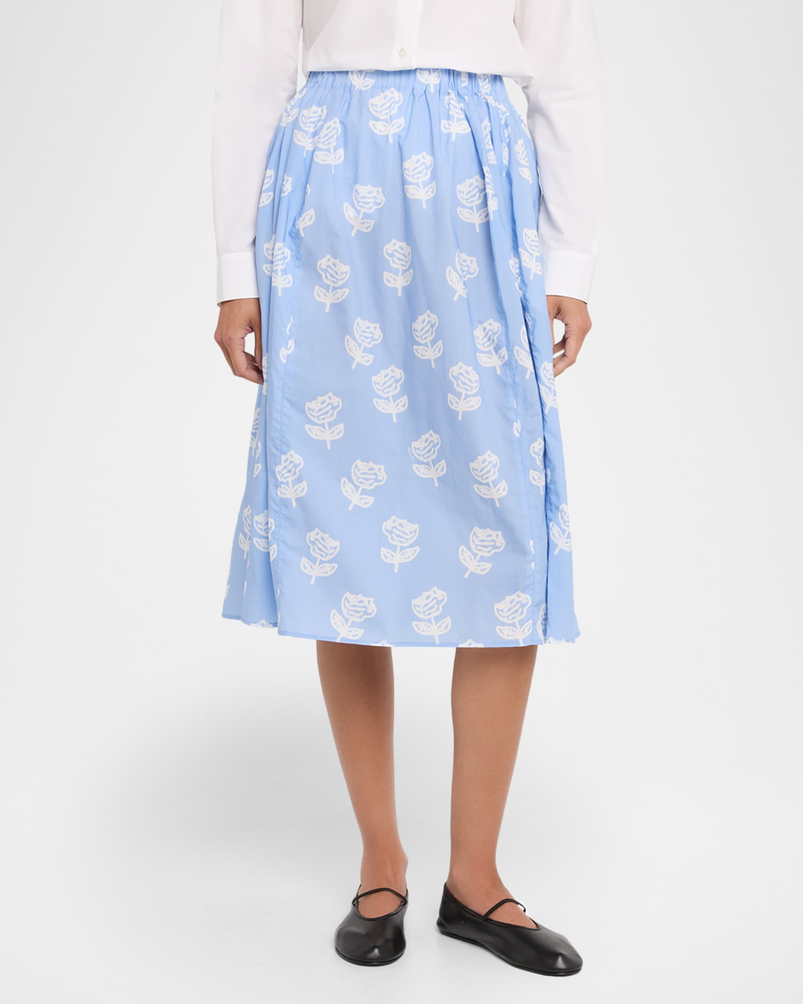 スカート MARNI  Printed cotton midi wrap skirt MARNI Printed cotton midi wrap skirt