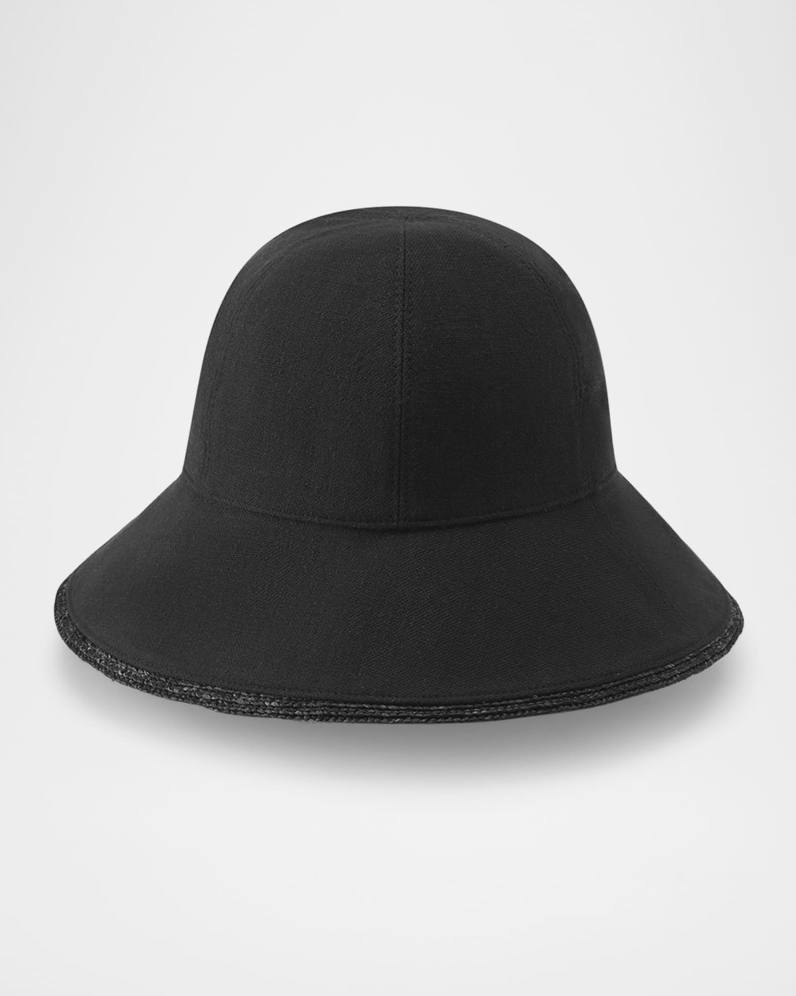 Helen Kaminski Lamassu Paneled Cotton with Raffia Trim