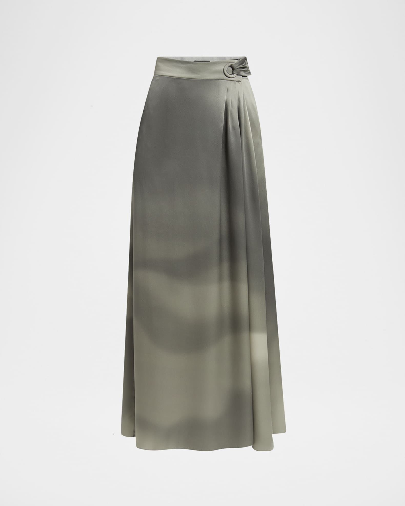 Ombre Silk Maxi Wrap Skirt 0