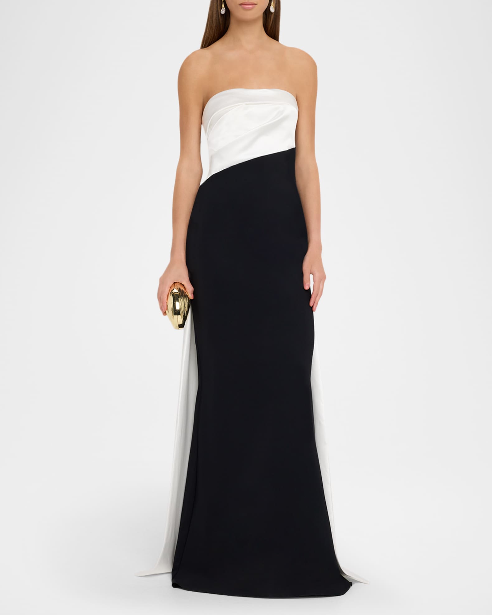 Strapless Satin Bow Mermaid Gown 1