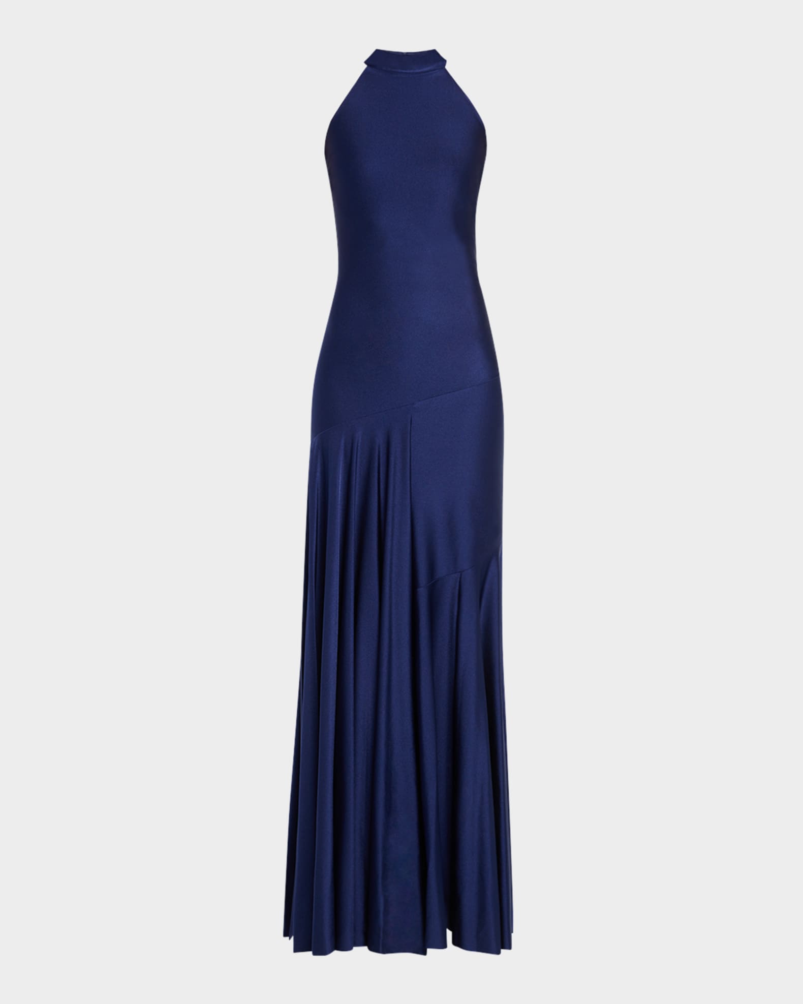 navy blue dress for baby girl Coperni Asymmetric Draped Jersey Knit Dress in Black