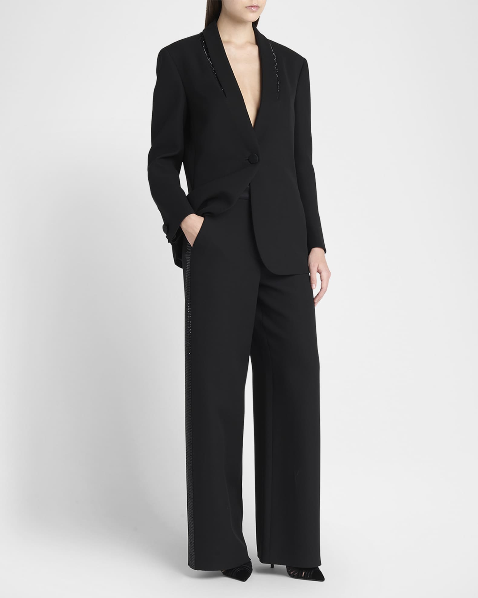 スーツ giorgio armani wide straight slacks (40) GIORGIO ARMANI Collezioni US-40 IT-56 pants slacks trousers