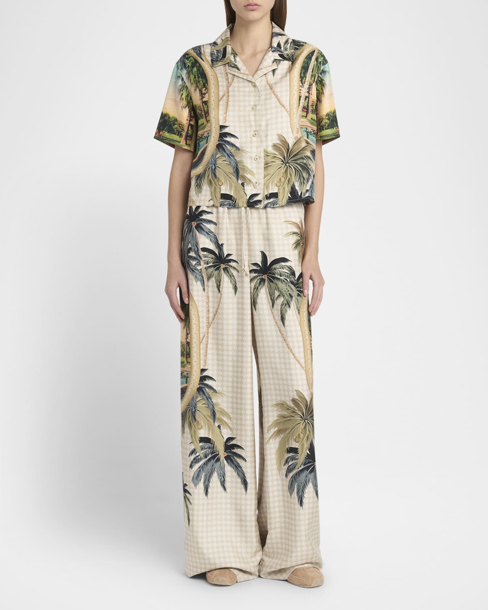 Paradise Print Camp Shirt 1
