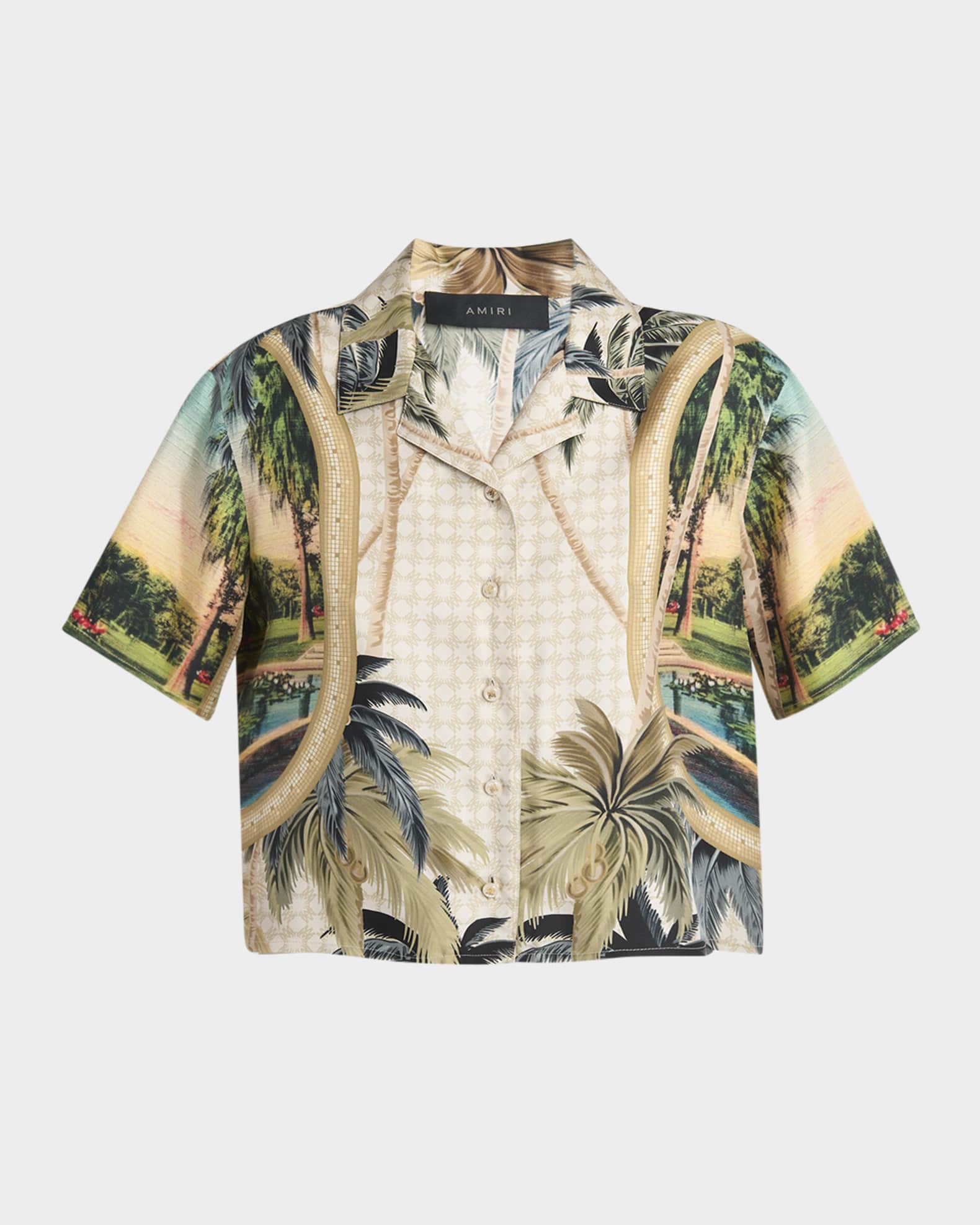 Paradise Print Camp Shirt 0