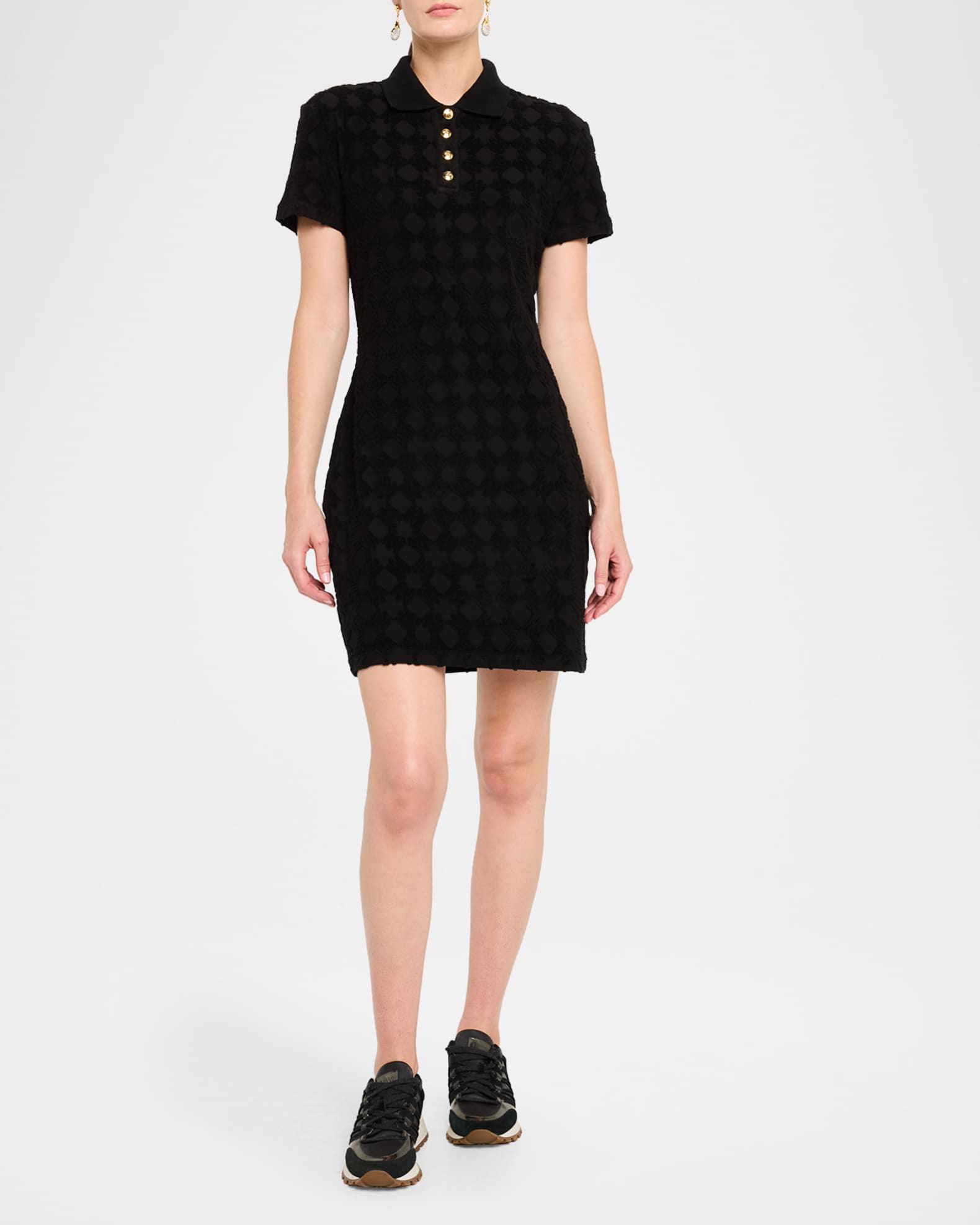Amiri MA Quad Toweling Mini Polo Dress | Neiman Marcus
