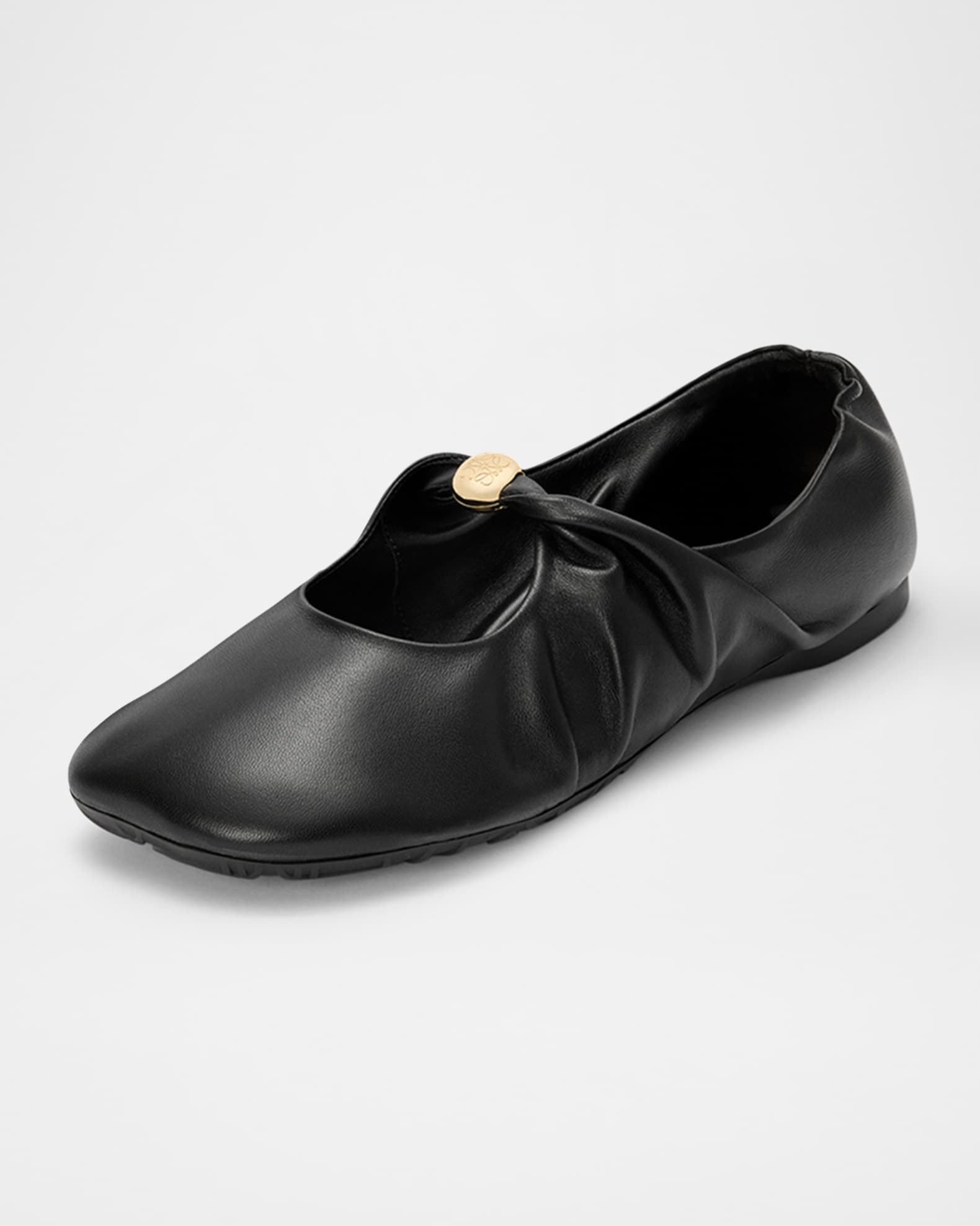 バレエシューズ LOEWE PEBBLE SOFT BALLERINAS IN BROWN Pebble Soft ballerina in nappa lambskin Brown - LOEWE