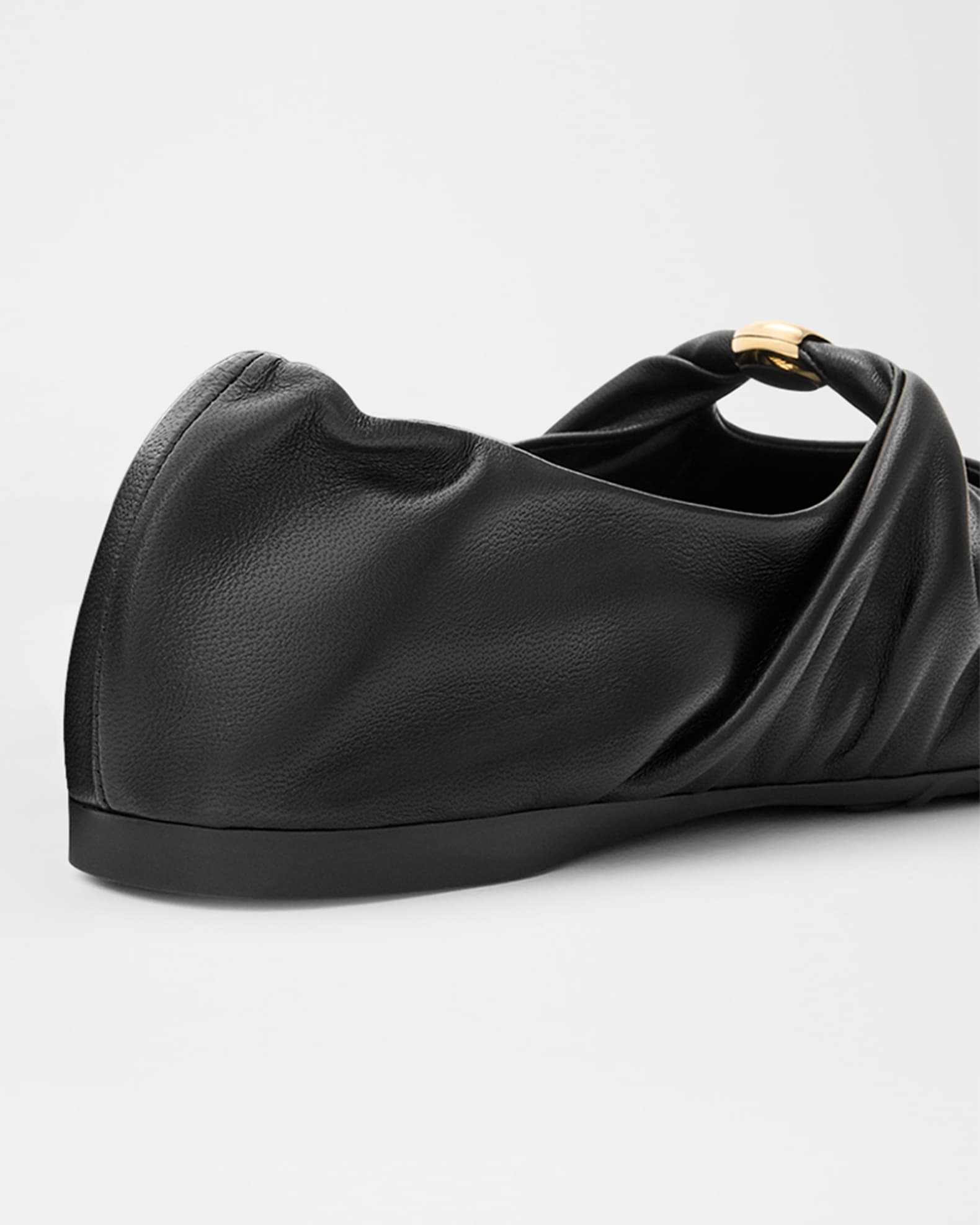 【LOEWE】Pebble soft leather ballerinas Pebble Soft ballerina in nappa lambskin Yellow - LOEWE