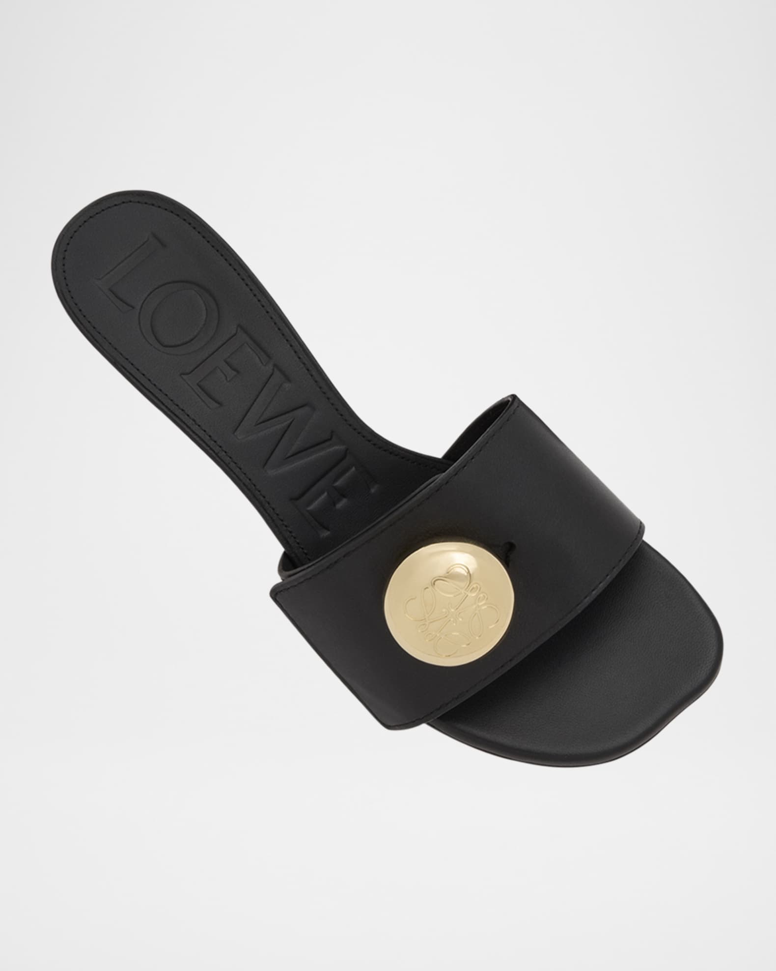 サンダル・ミュール Loewe Pebble Slide LOEWE Pebble embellished leather slides | NET-A-PORTER